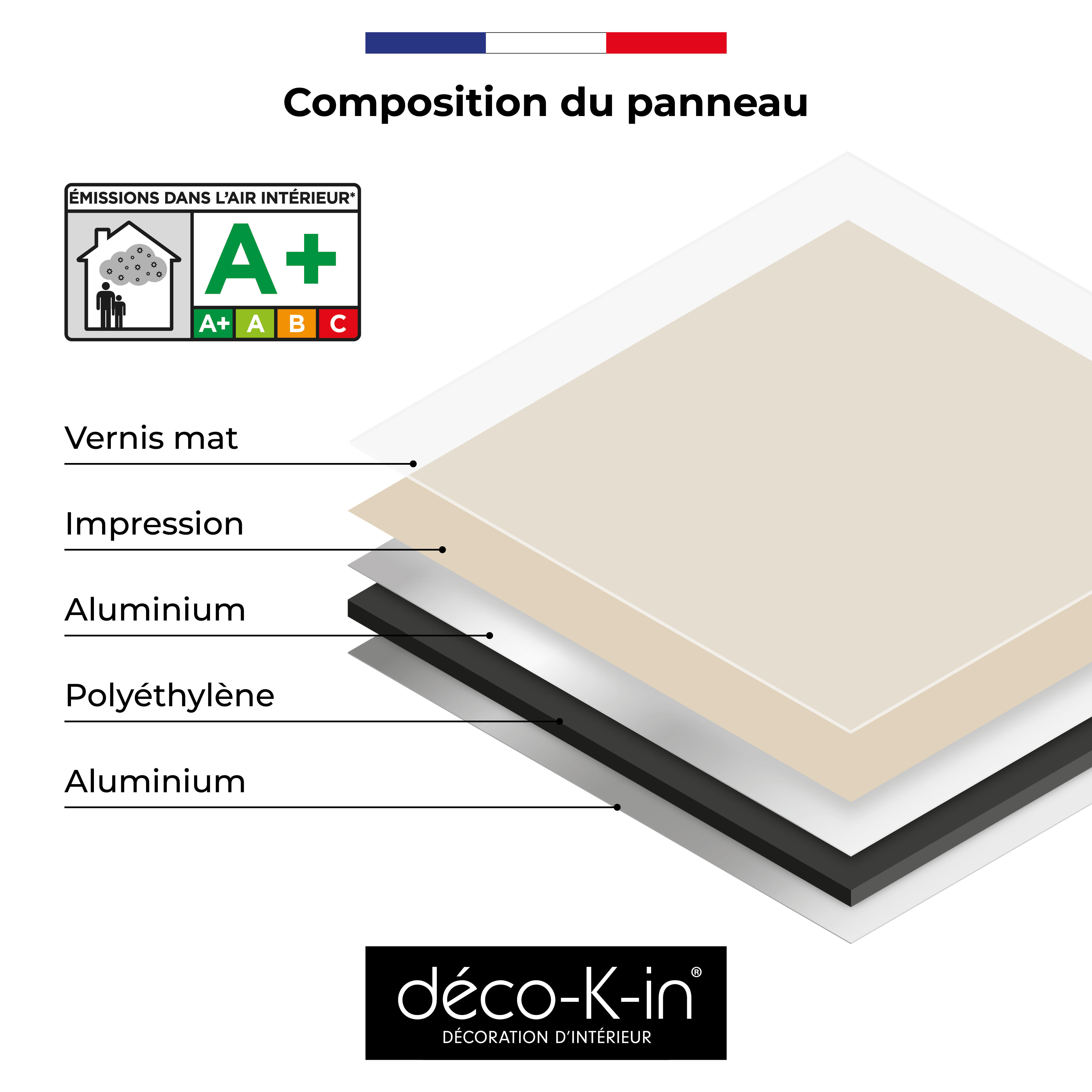 Panneau mural déco H.210 x l.150 cm parchemin mat Ulm108 deco k in ...
