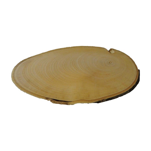 50 Fette Di Legno Ovali Grezze Per Artigianato - Decorazioni Fai Da Te, 6x3x0.2 Cm - Foto 2