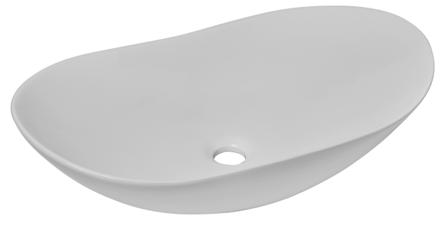 Umywalka ceramiczna nablatowa Baronesa Glossy White 60x36 cm