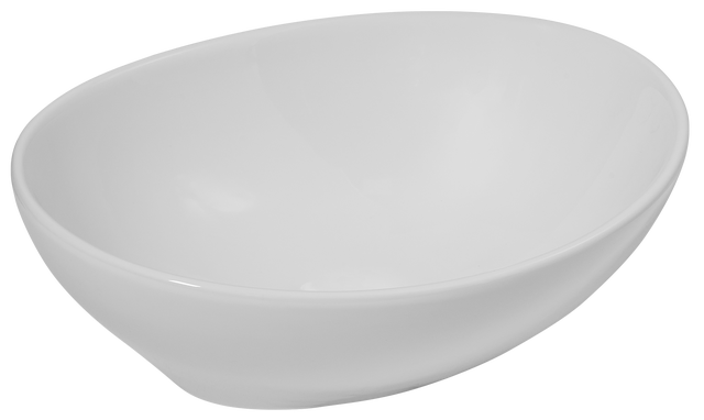 Umywalka ceramiczna nablatowa Fressa Glossy White 41x33 cm