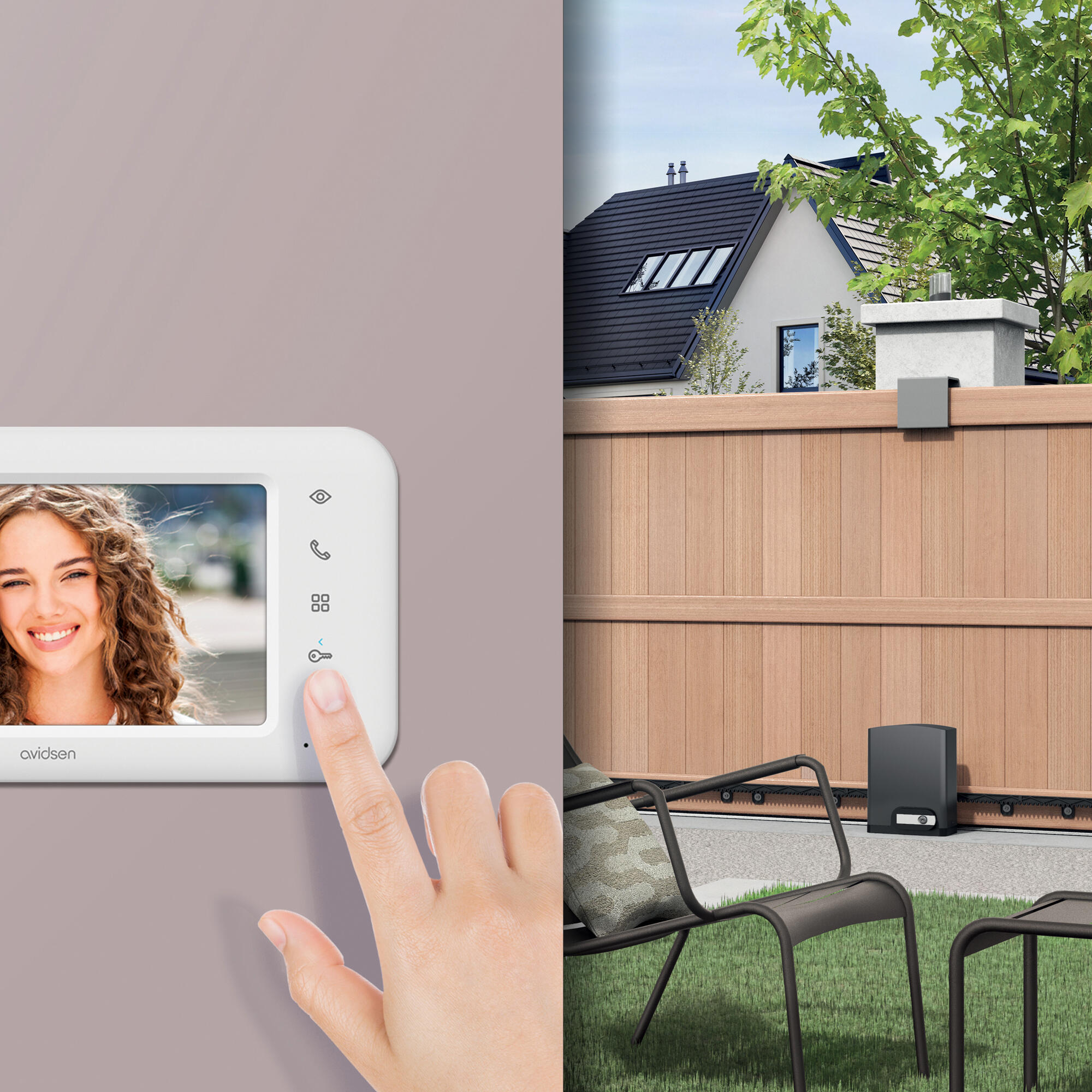 Motorisation de portail connecté coulissant AVIDSEN - 3