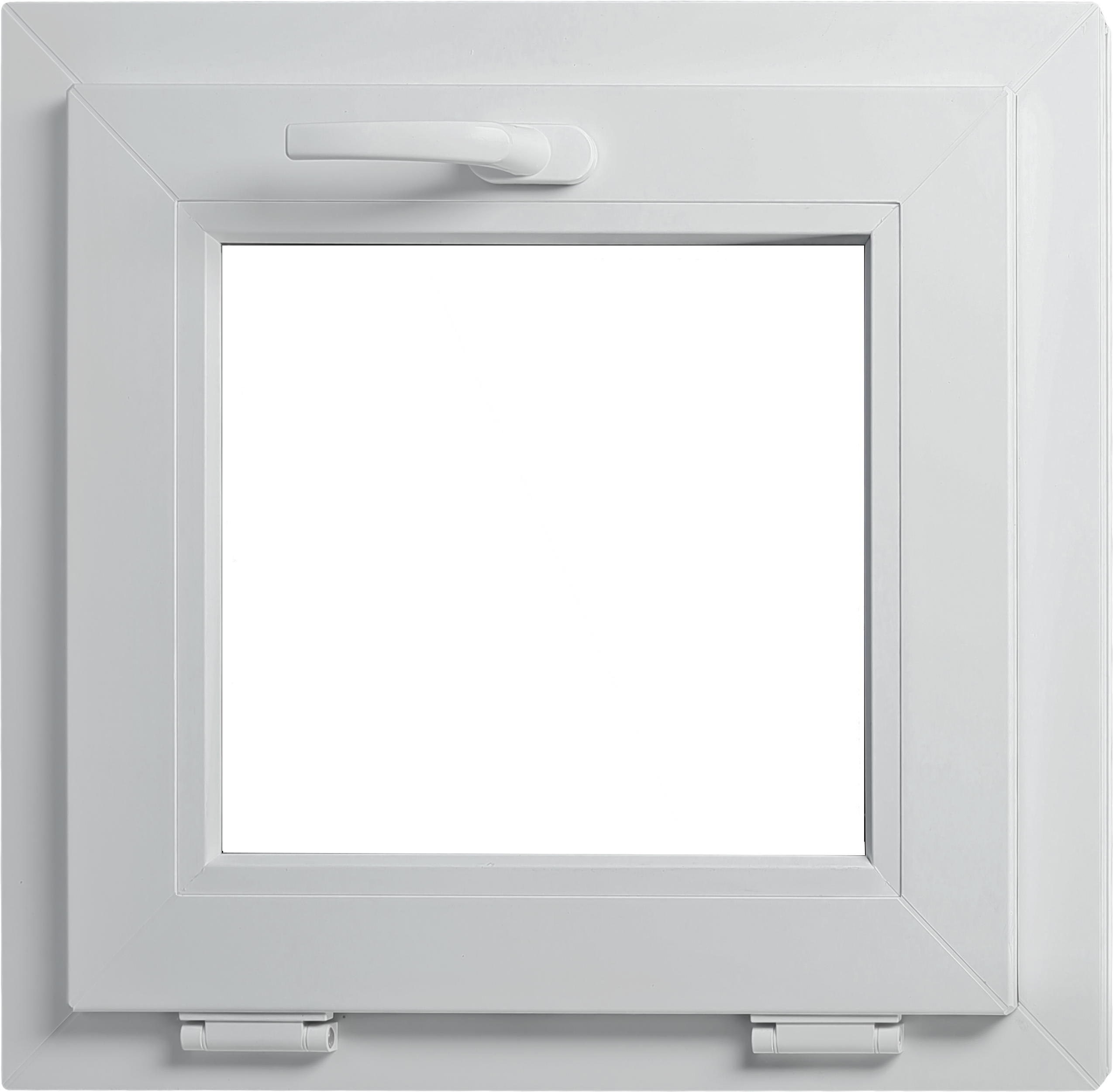 Okno PCV 3-szybowe fasadowe MD85 ANTR03 O1 U 565x535 mm uchylne antracytowe