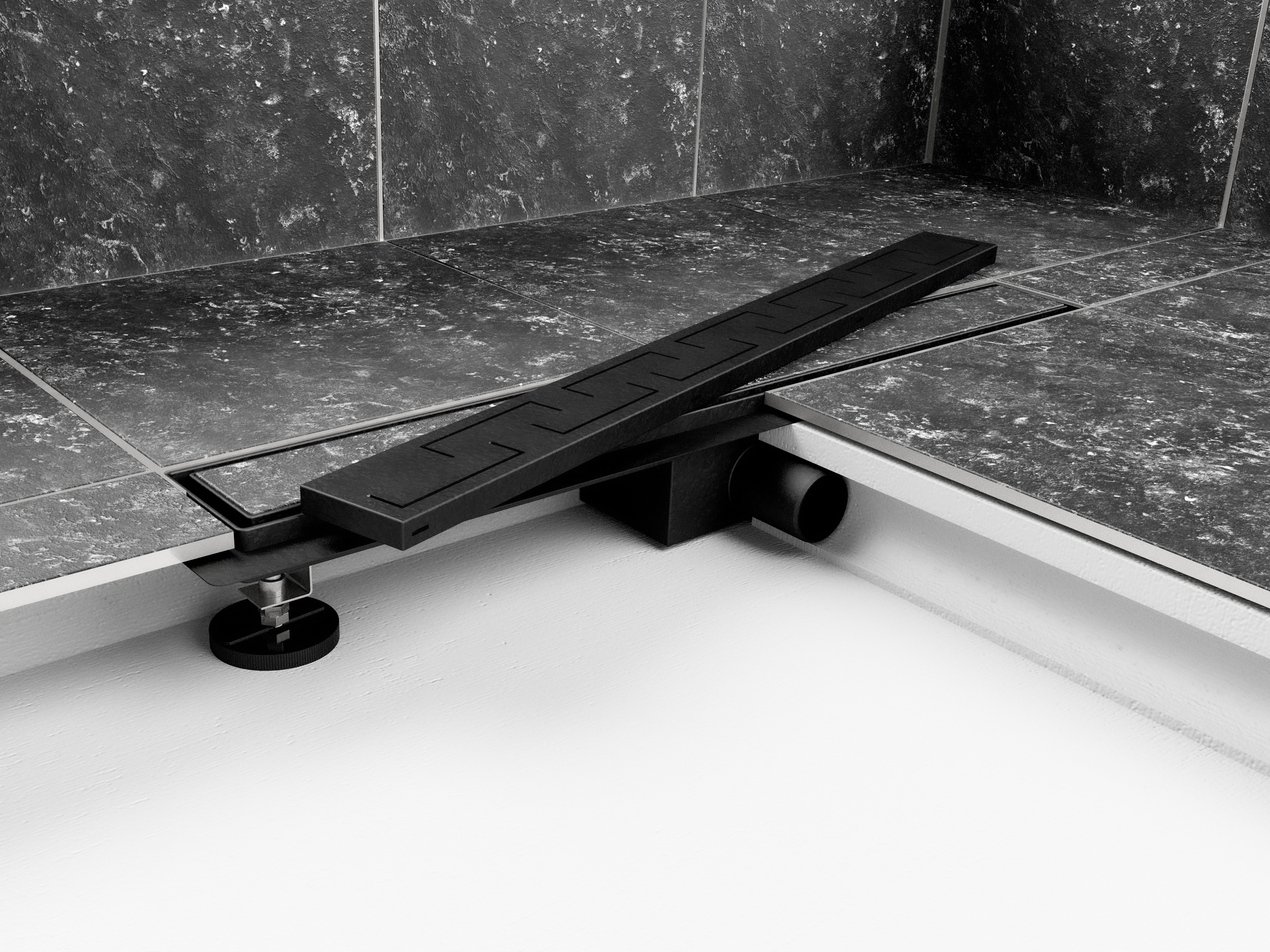 Odpływ liniowy prysznicowy Best Drain Plus 800 mm czarny Durasan - 2
