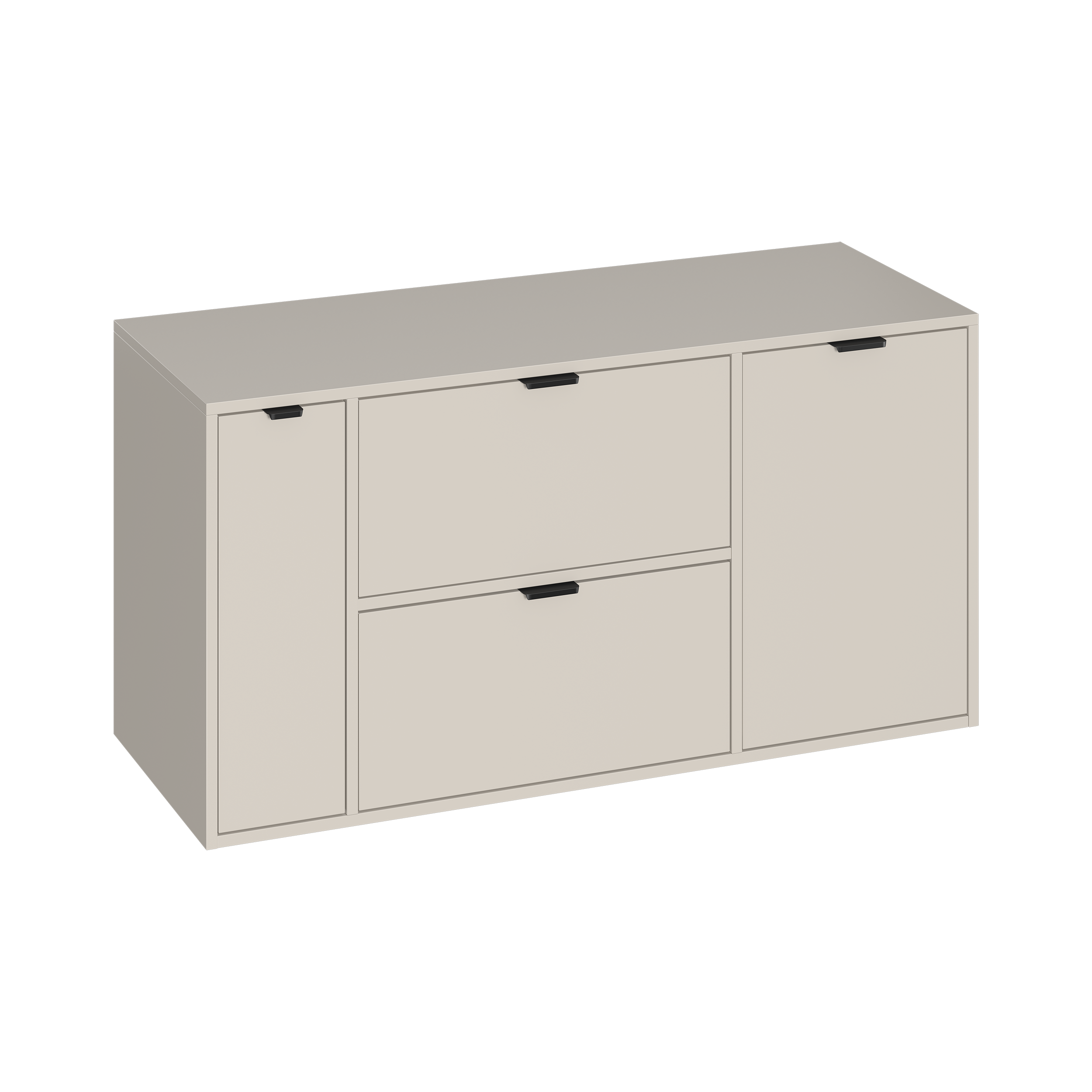 Szafka pod umywalkę wisząca Atrato 79.4x44.8x60.5 cm kaszmir Cersanit - 7