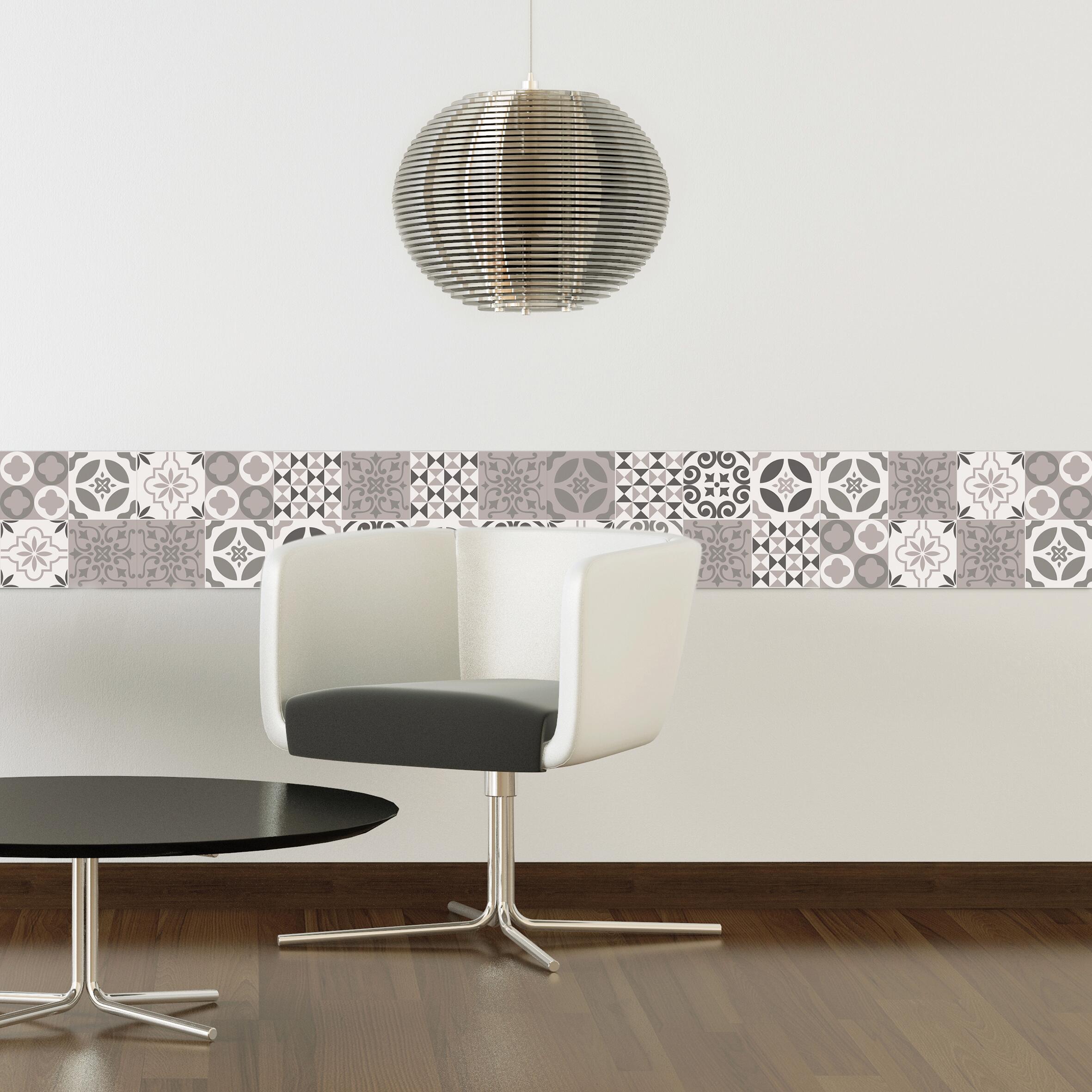 Sticker Soft tile cementine 30x30 cm multicolore, confezione da 3 fogli - 2