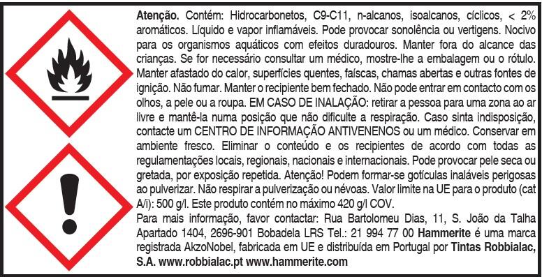 Esmalte antioxidante e anticorrosivo HAMMERITE PRETO 0.25L - 2