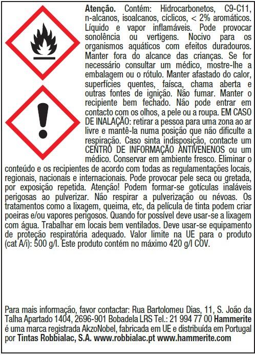 Esmalte antioxidante e anticorrosivo HAMMERITE AZUL 2.5L - 2
