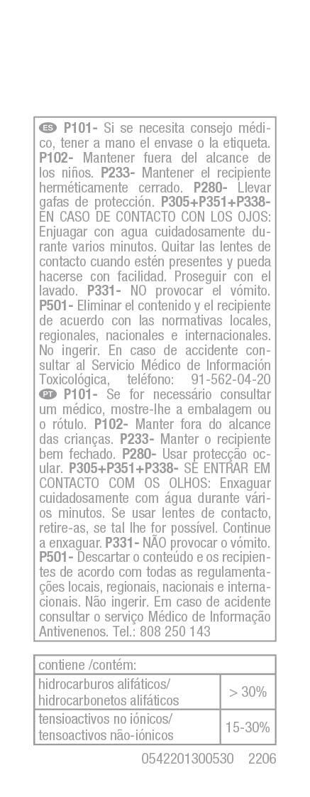 Removedor de manchas tecidos N3 cera, resinas, alcatrão 50 ml HG - 6