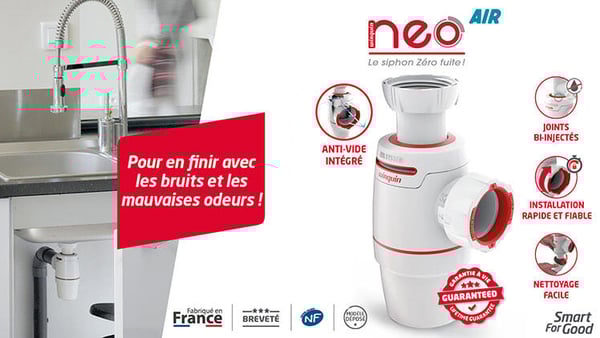 Garanti à vie, découvrez le siphon Wirquin Neo Air