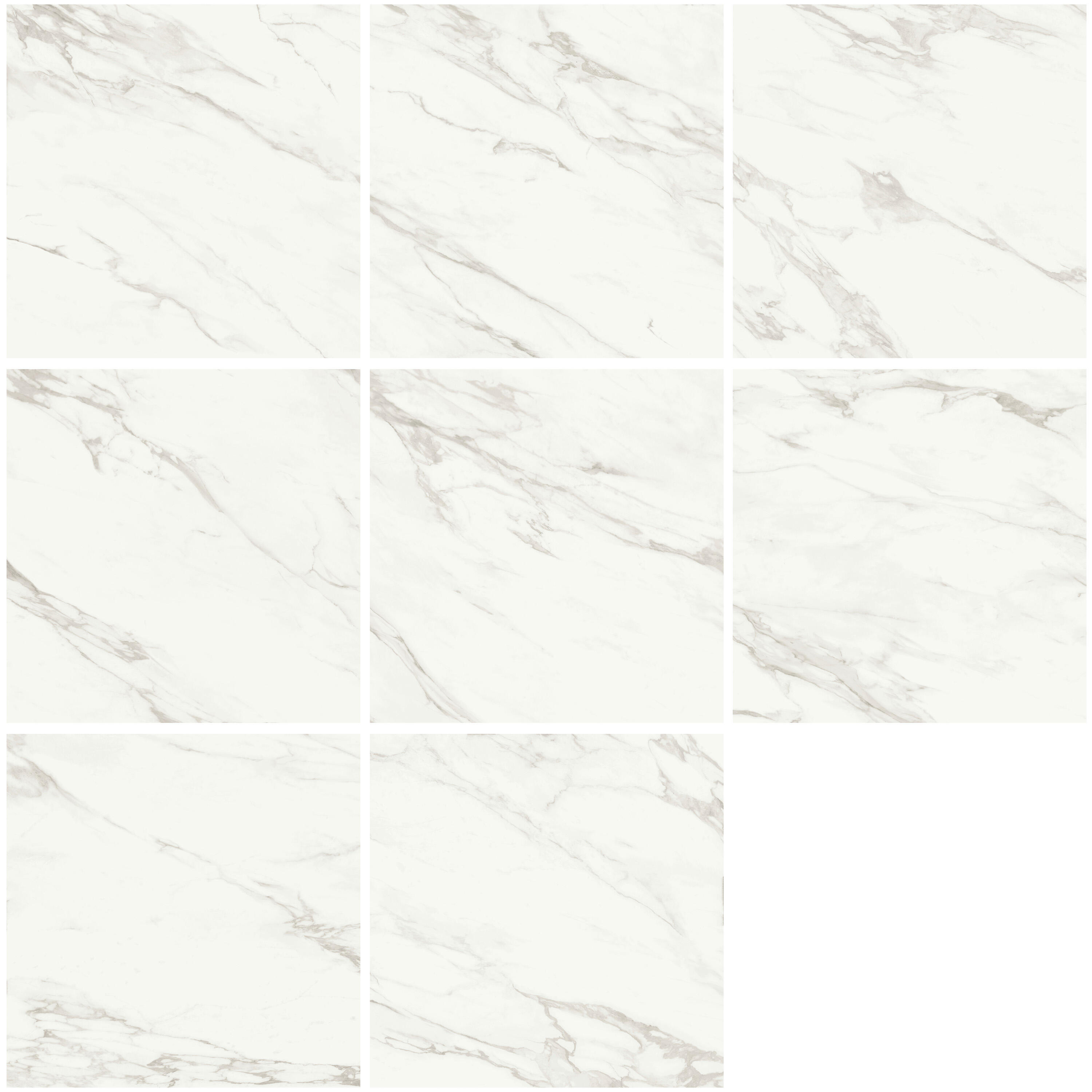 Piastrella da pavimento e rivestimento interno in gres porcellanato 120 x 120 cm rettificato bianco lucido Always traffico intenso (pei 4/5) Sp. 9 mm 1.44 mq - 3