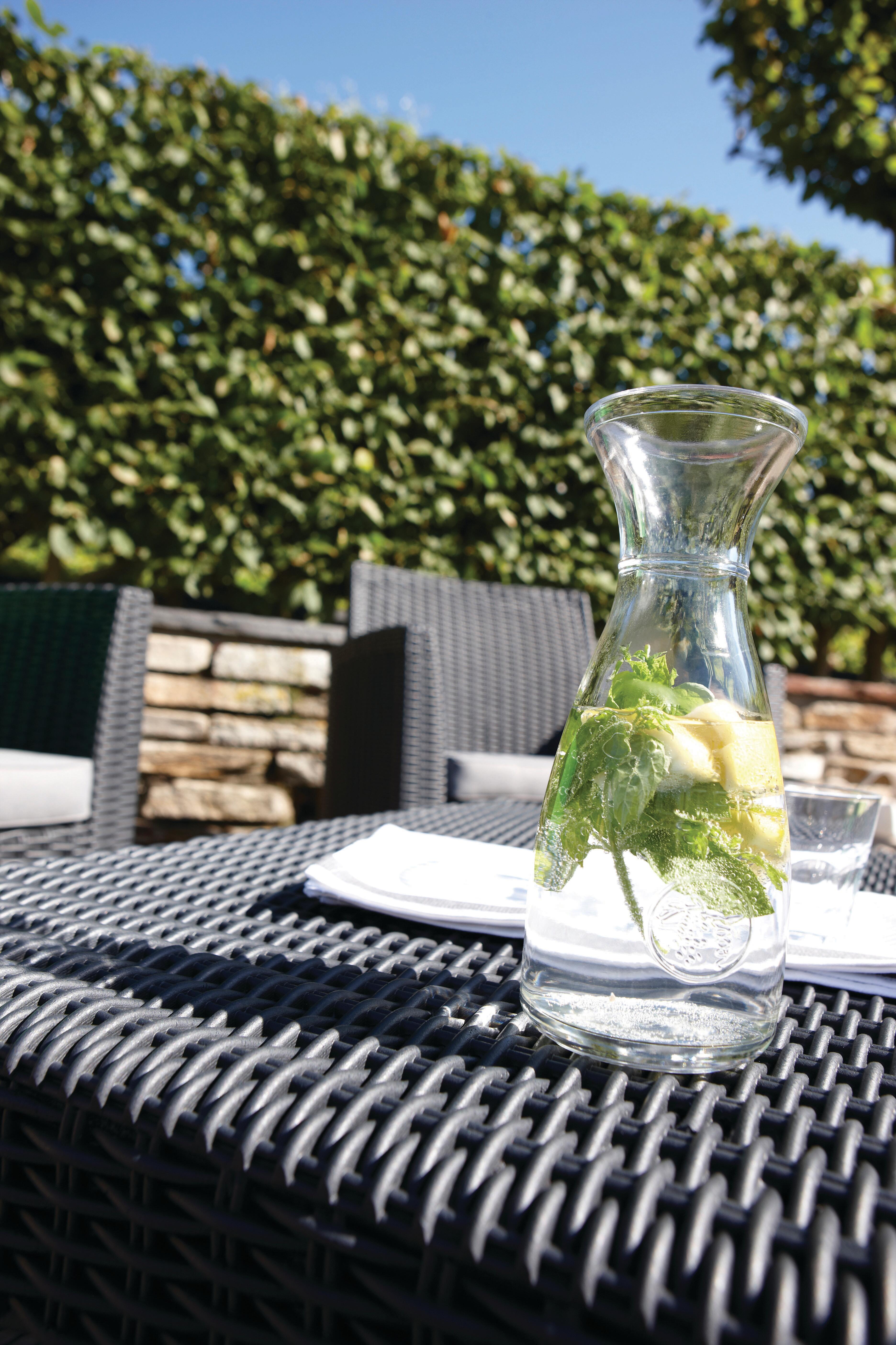 Salotto da giardino per 4 persone antracite Mia KETER con cuscini in poliestere grigio - 7