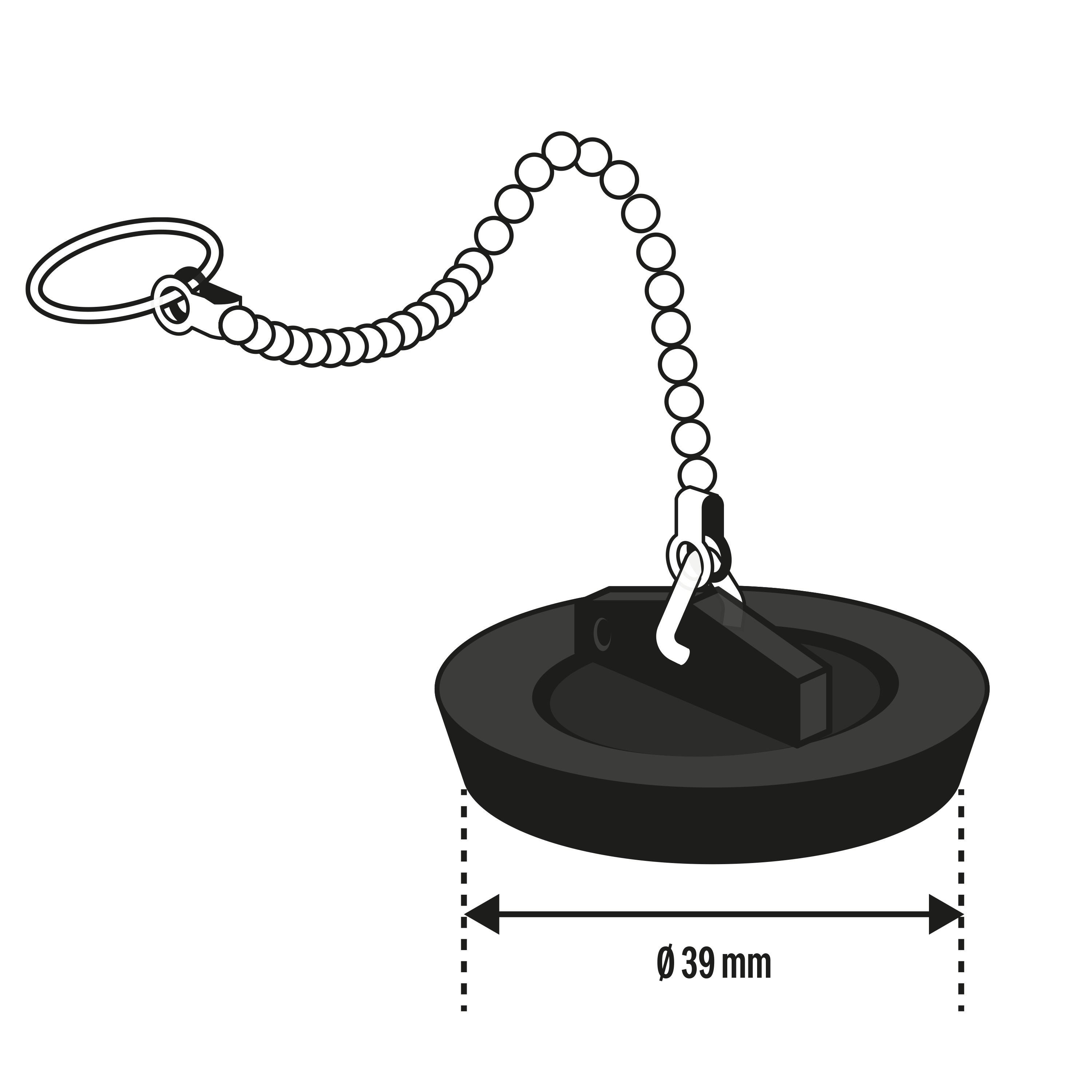 Valvula duche EQUATION vertical d90 cromado - 3