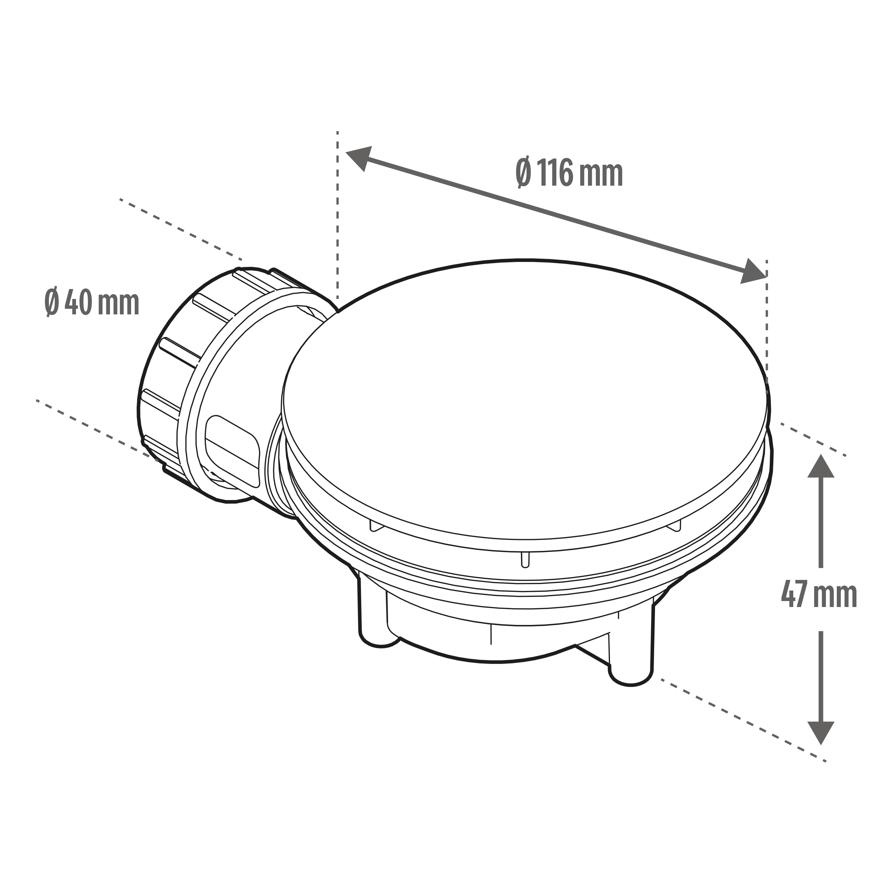 Valvula duche EQUATION extraplana 90 inox - 3