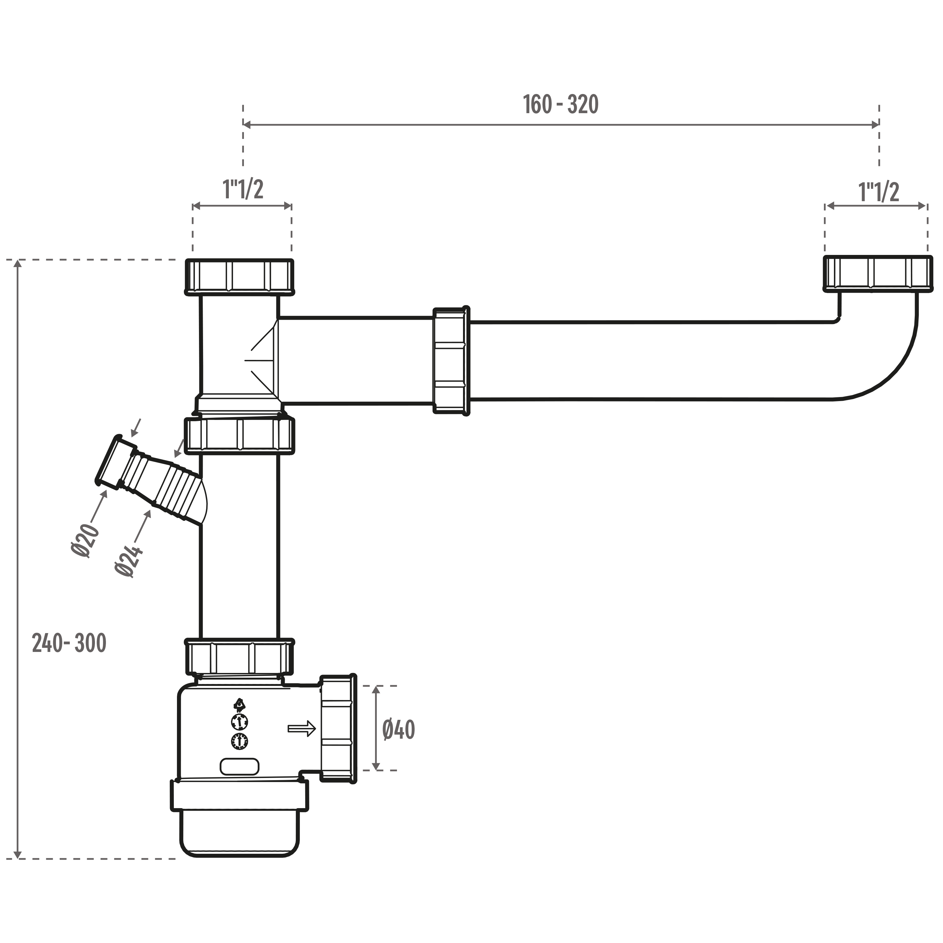Sifao EQUATION 2 valv 1/2 extensivel  32/40 - 5
