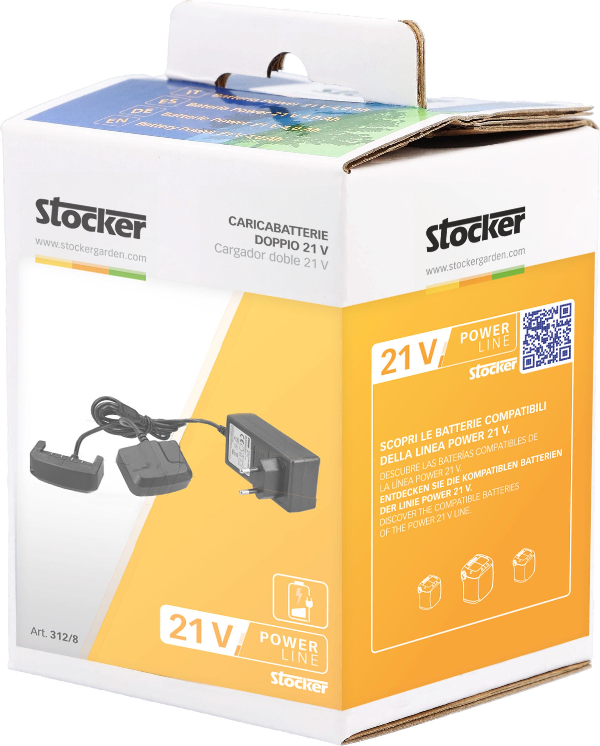 Caricabatterie STOCKER in ioni di litio 20V - 2