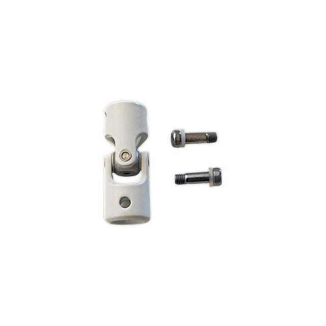 Cardan en acier laqué blanc Rond 12mm / Rond 12mm