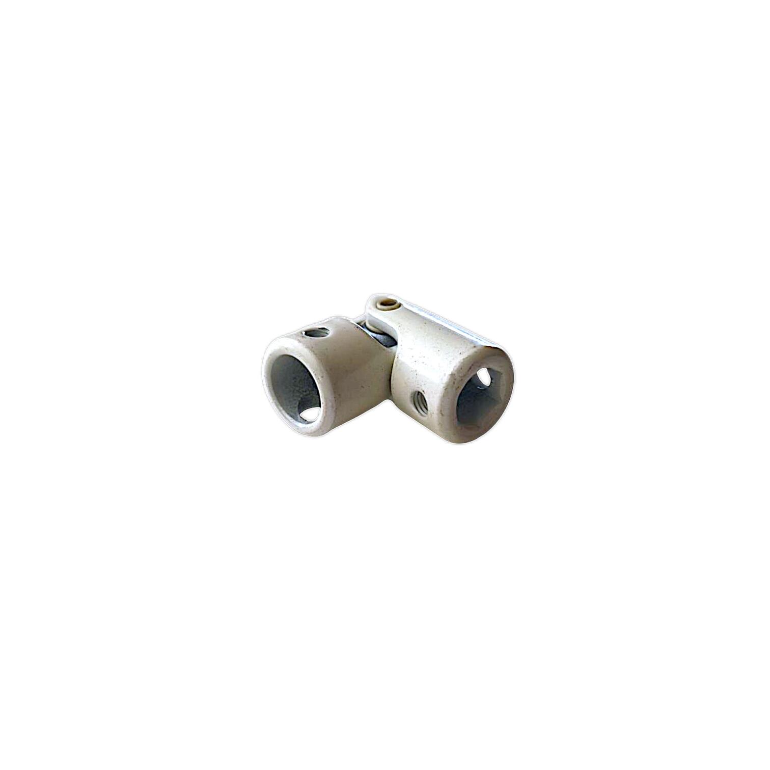 Cardan en acier laqué blanc Hexa 10mm / Rond 12mm - 3