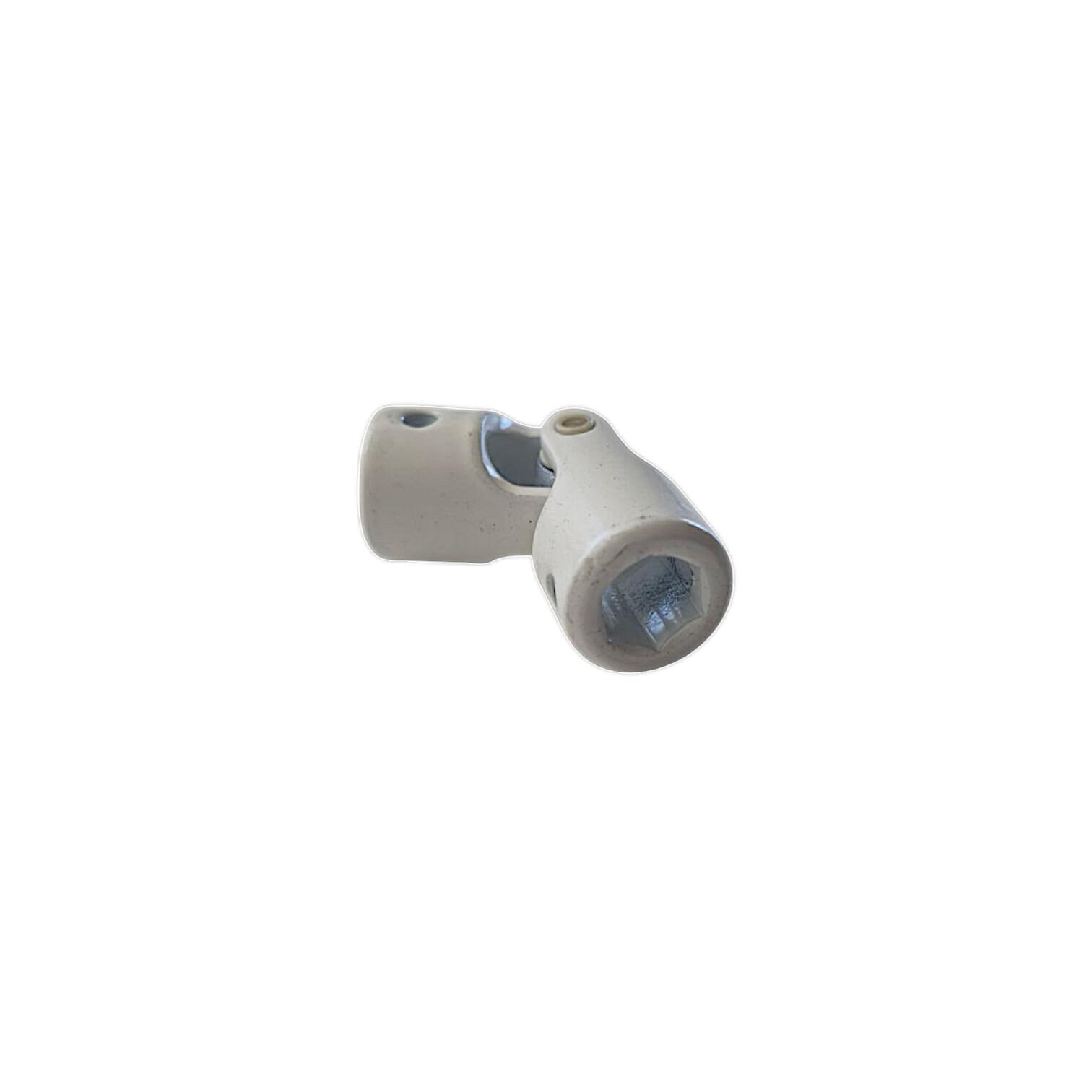 Cardan en acier laqué blanc Hexa 10mm / Rond 12mm - 2