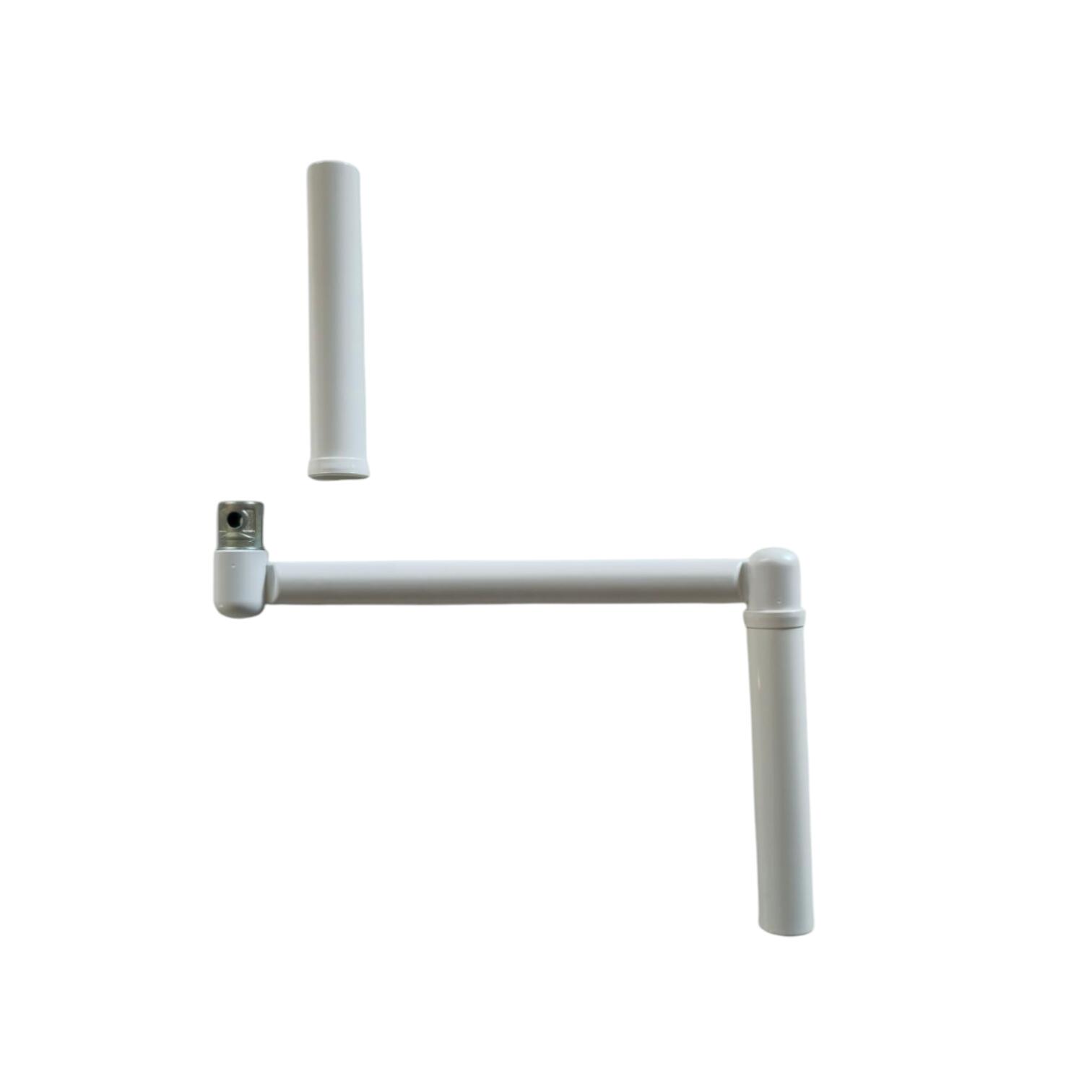 Manivelle ronde 12 mm acier métal sans tige - 2