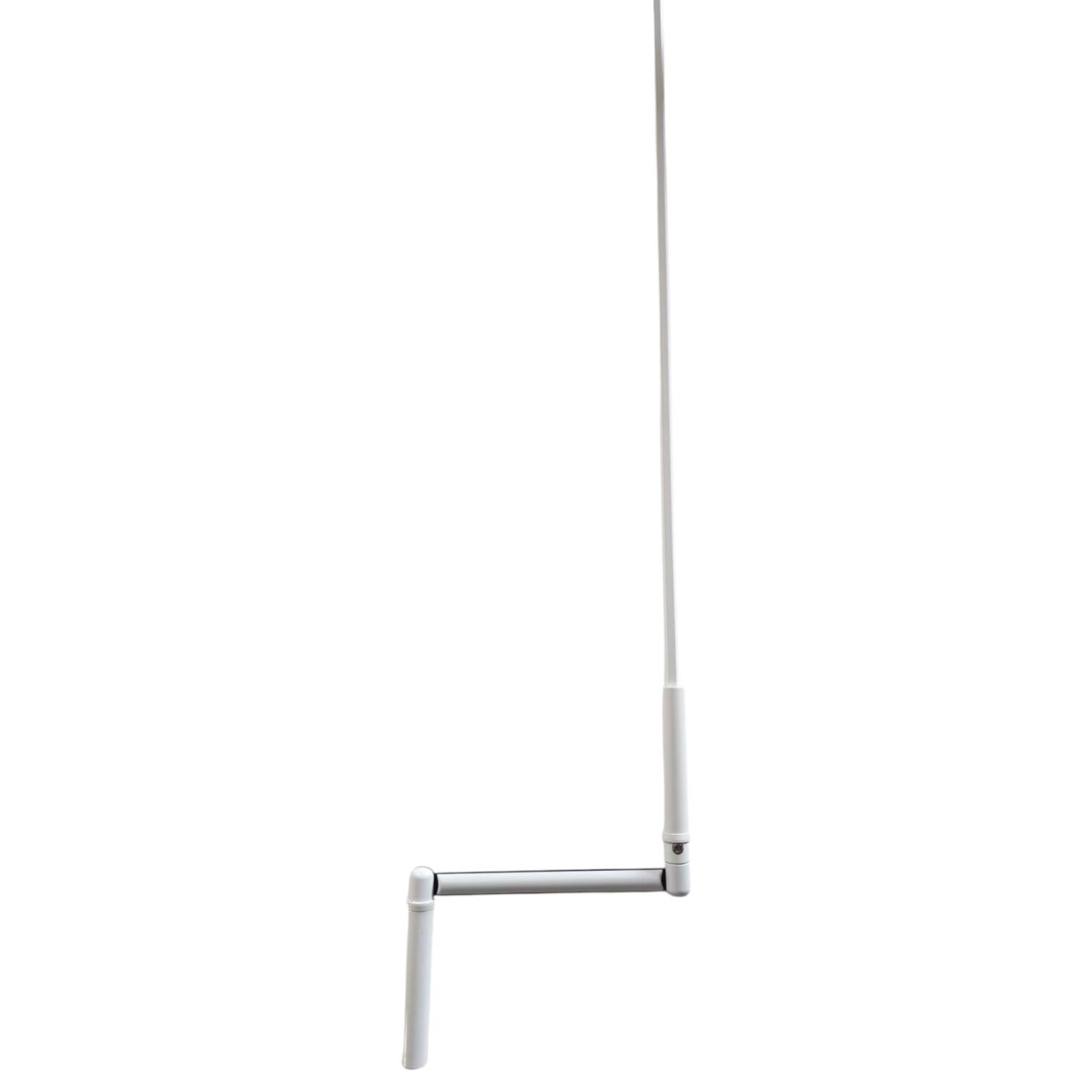 Manivelle tige Hexagonale 10 mm, Long. 1.40 m acier blanc - 2