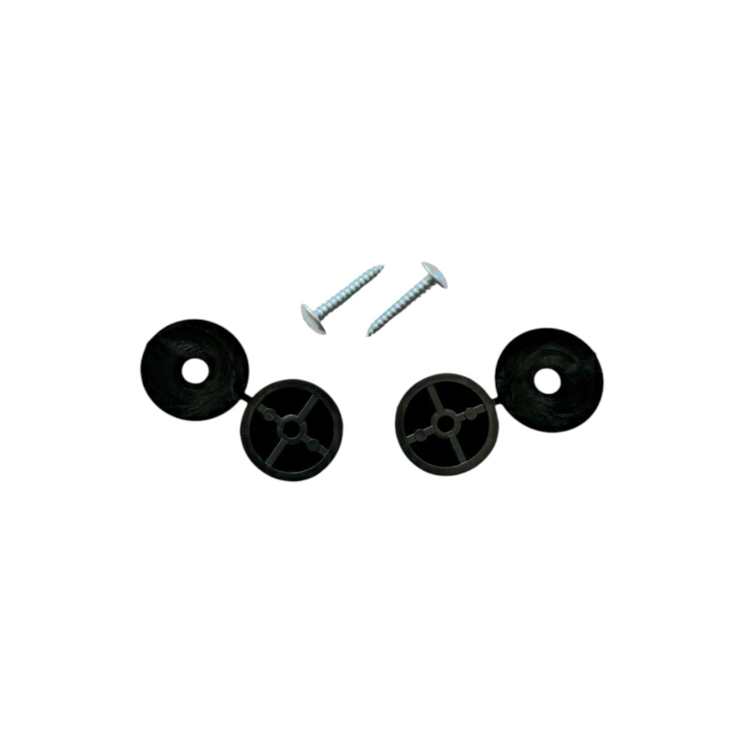 Lot de 2 butées plastique noir 40 mm pour volet - 4