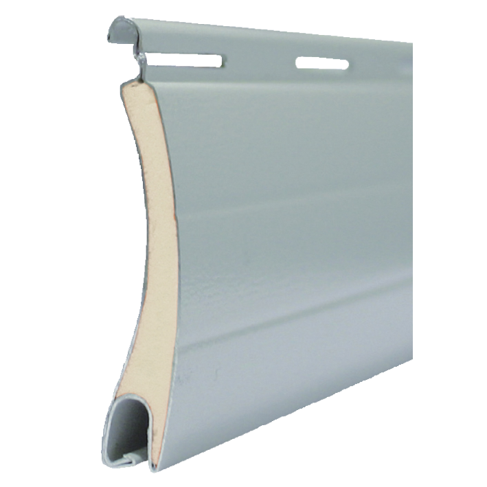 Lot de 4 lames de tablier en alu blanc Haut. 37 mm, Long. 2.50 m - 2