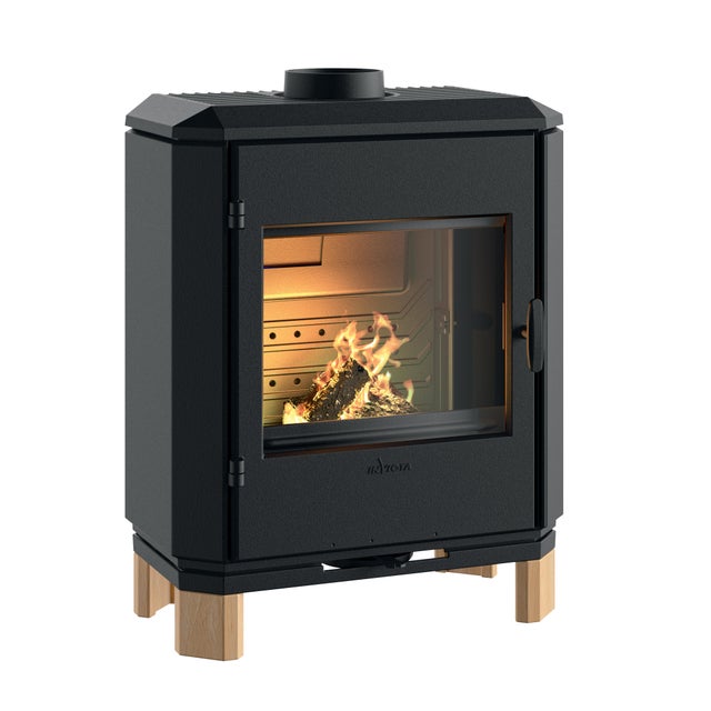 Poêle à bois INVICTA Carolo Zen anthracite, 8 kW