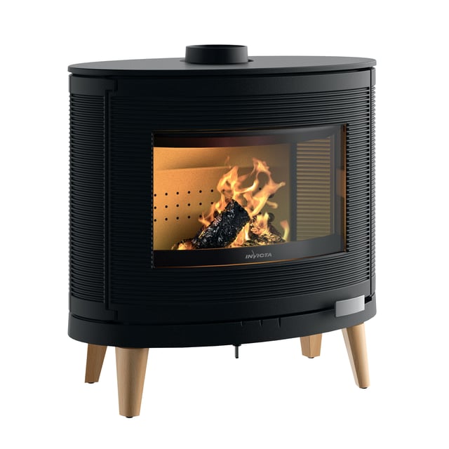 Poêle à bois INVICTA Kaori Zen anthracite, 9 kW