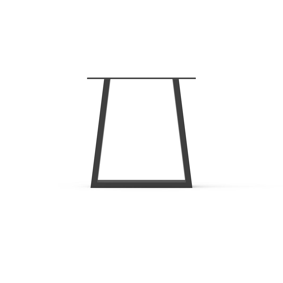 Gamba per mobili fissa TRAPEZIO STEELMI in acciaio nero opaco H 40 cm - 11