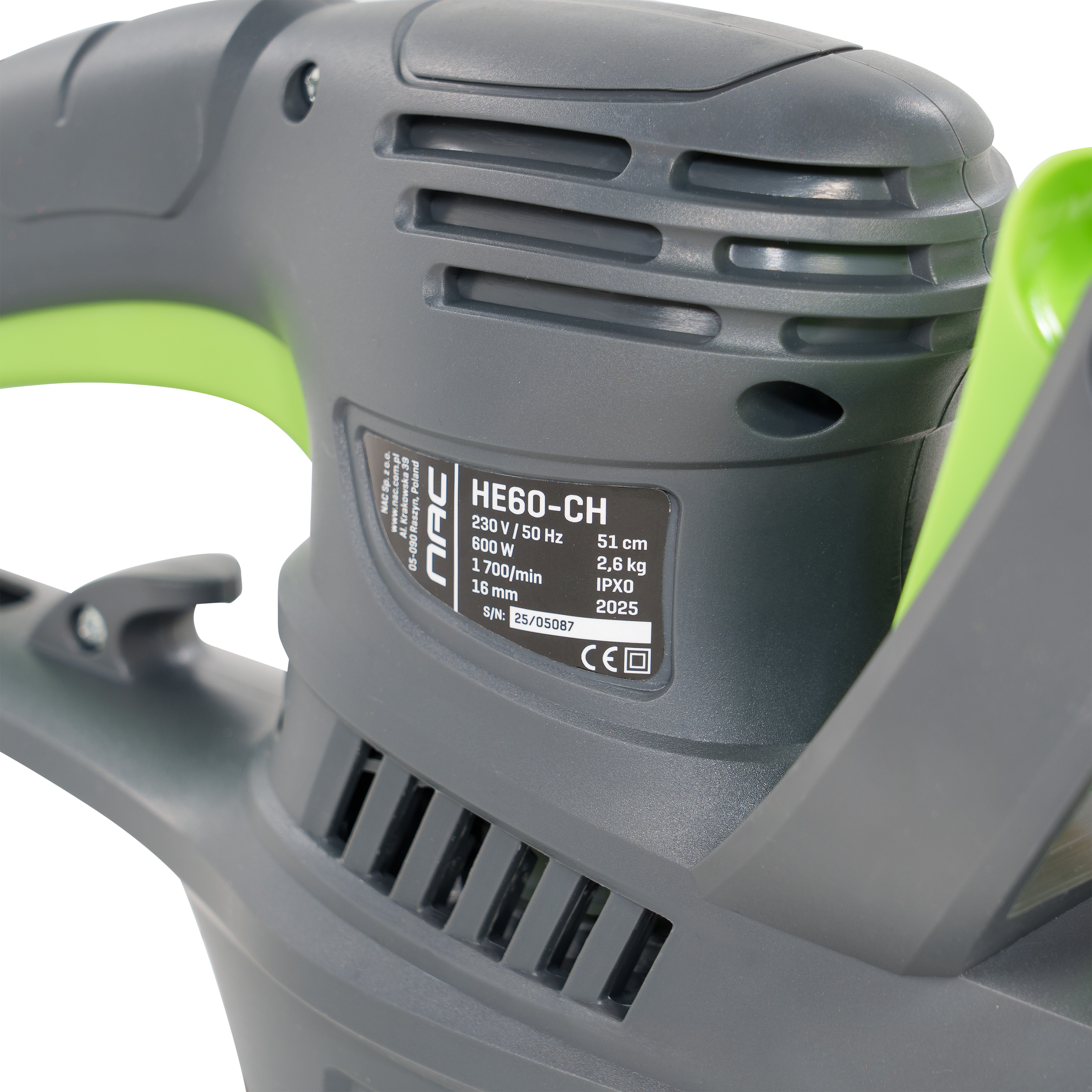 Nożyce elektryczne NAC HE60-CH 600W 51cm - 9