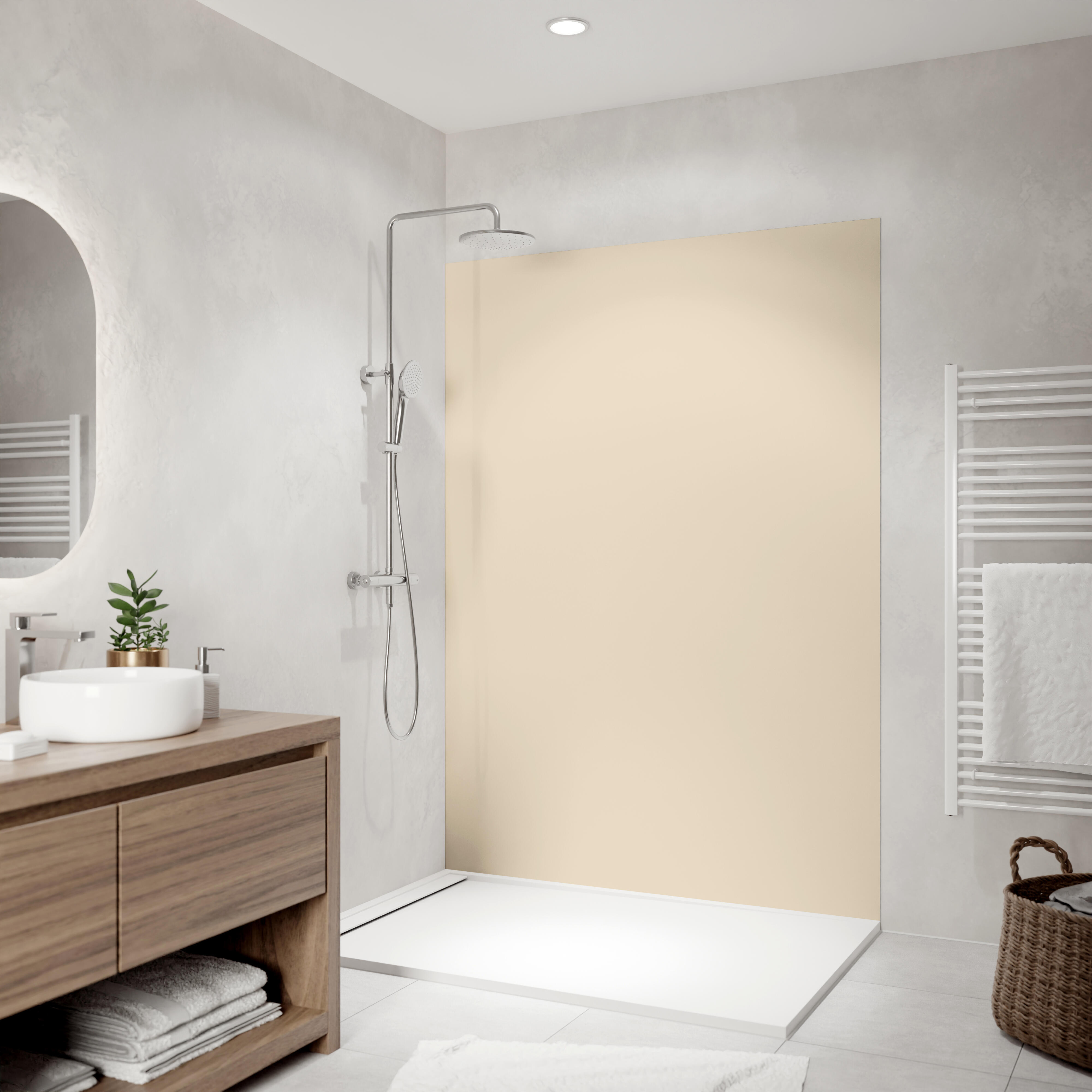 Panneau mural déco H.210 x l.150 cm parchemin mat Ulm108 deco k in ...