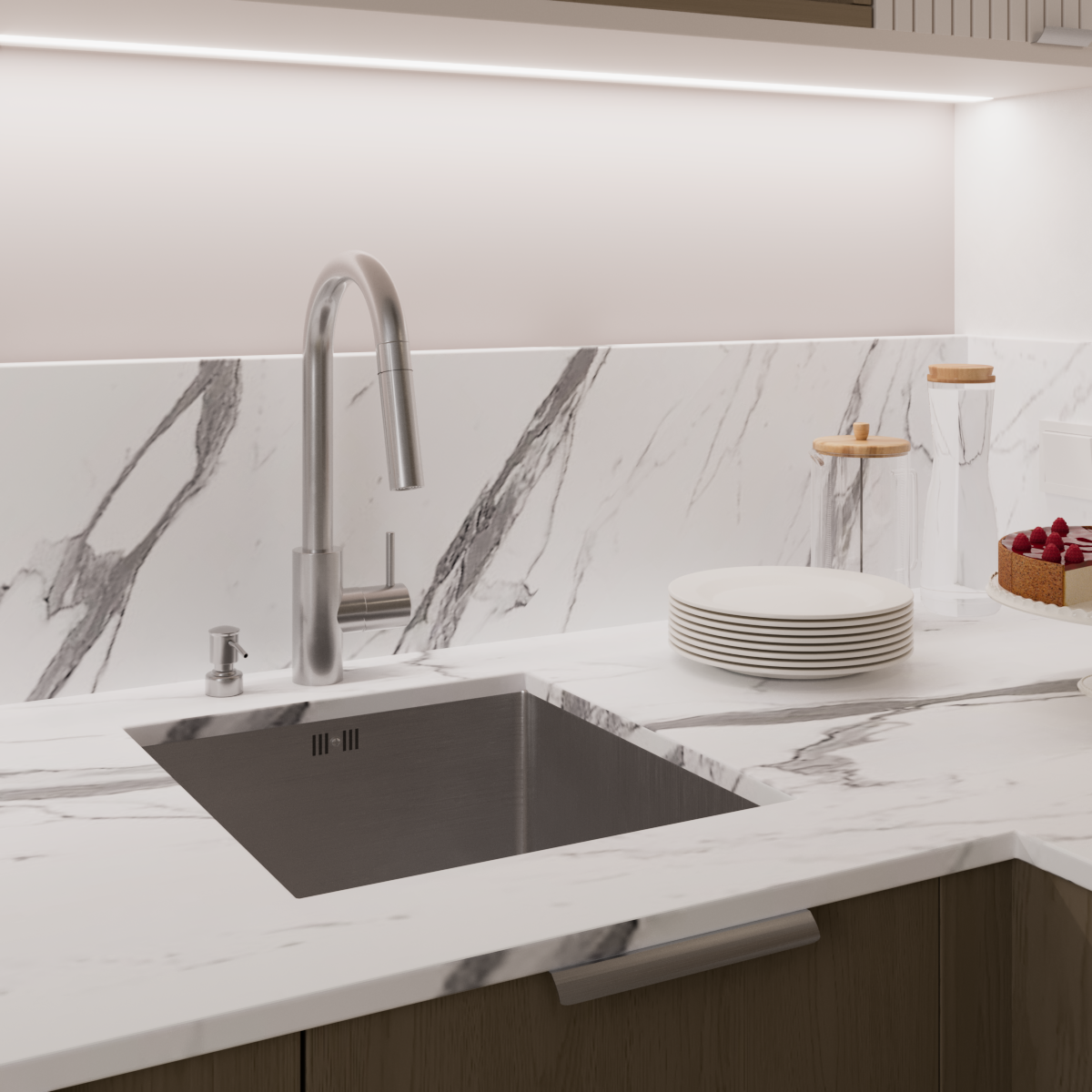 Farba Luxens Plamoodporna do kuchni i łazienki Paper 5 2.5 l - 9