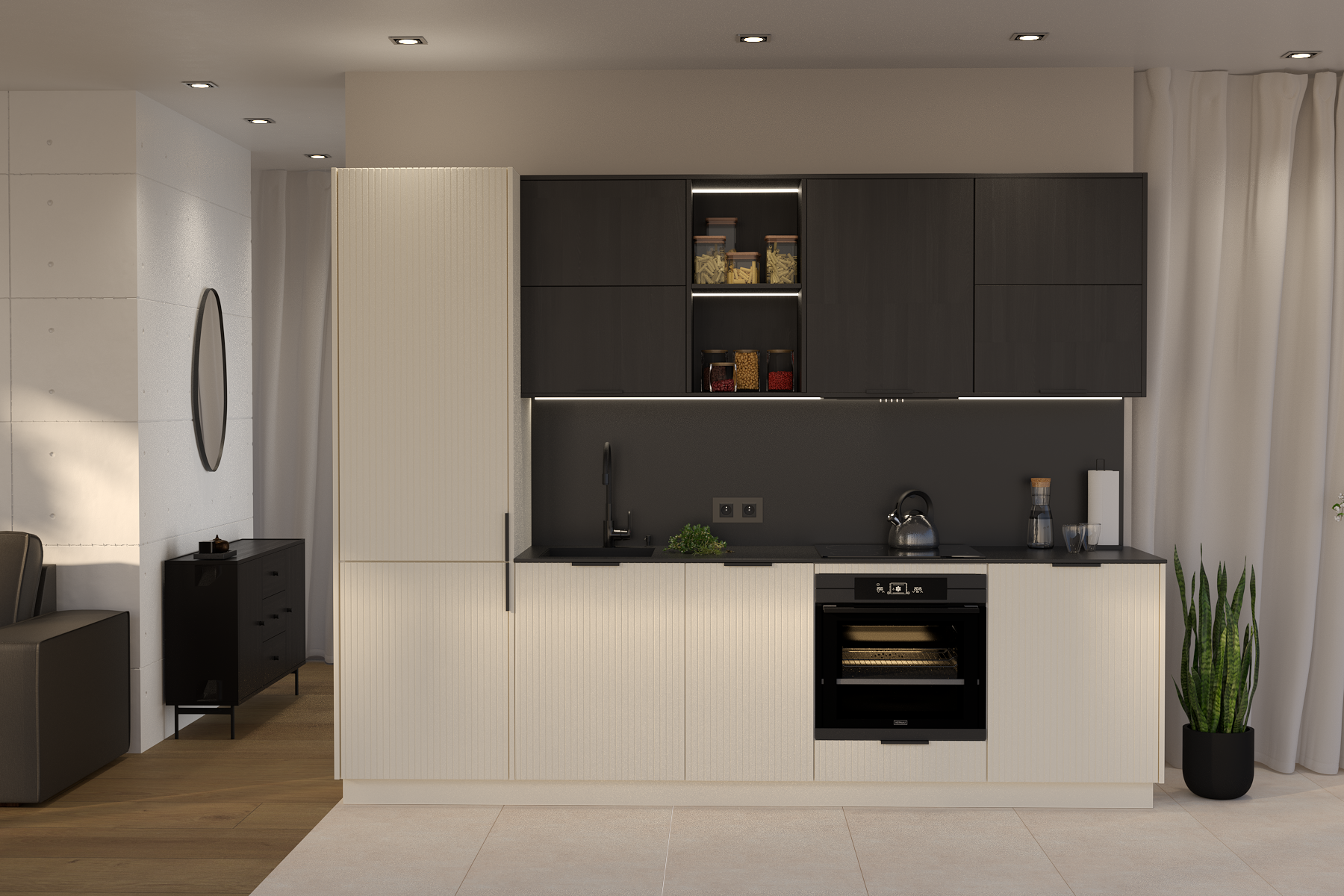 Taśma LED IP20 460 lm/m 5 m barwa ciepła POLUX - 5