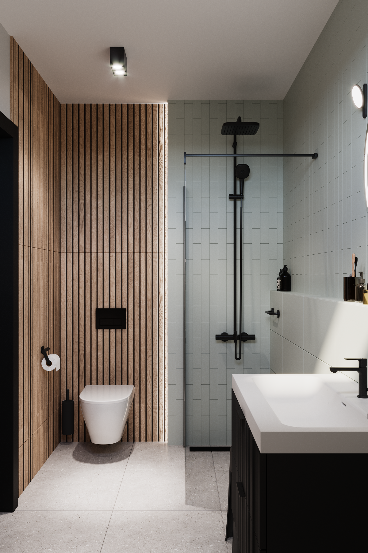 Kabina Walk-in X8 100x200 transparentna profil czarny Huppe - 5