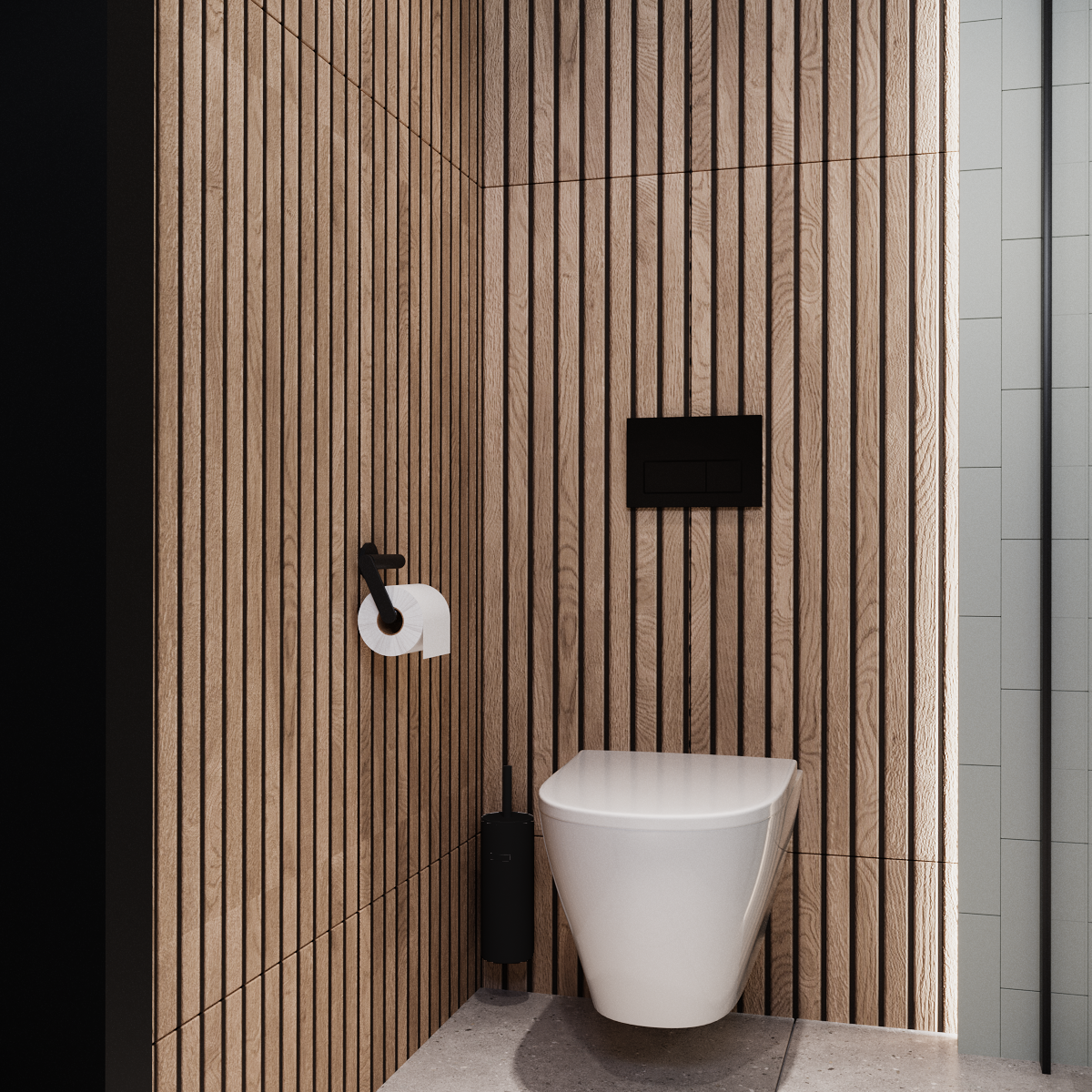 Kabina Walk-in X8 100x200 transparentna profil czarny Huppe - 3