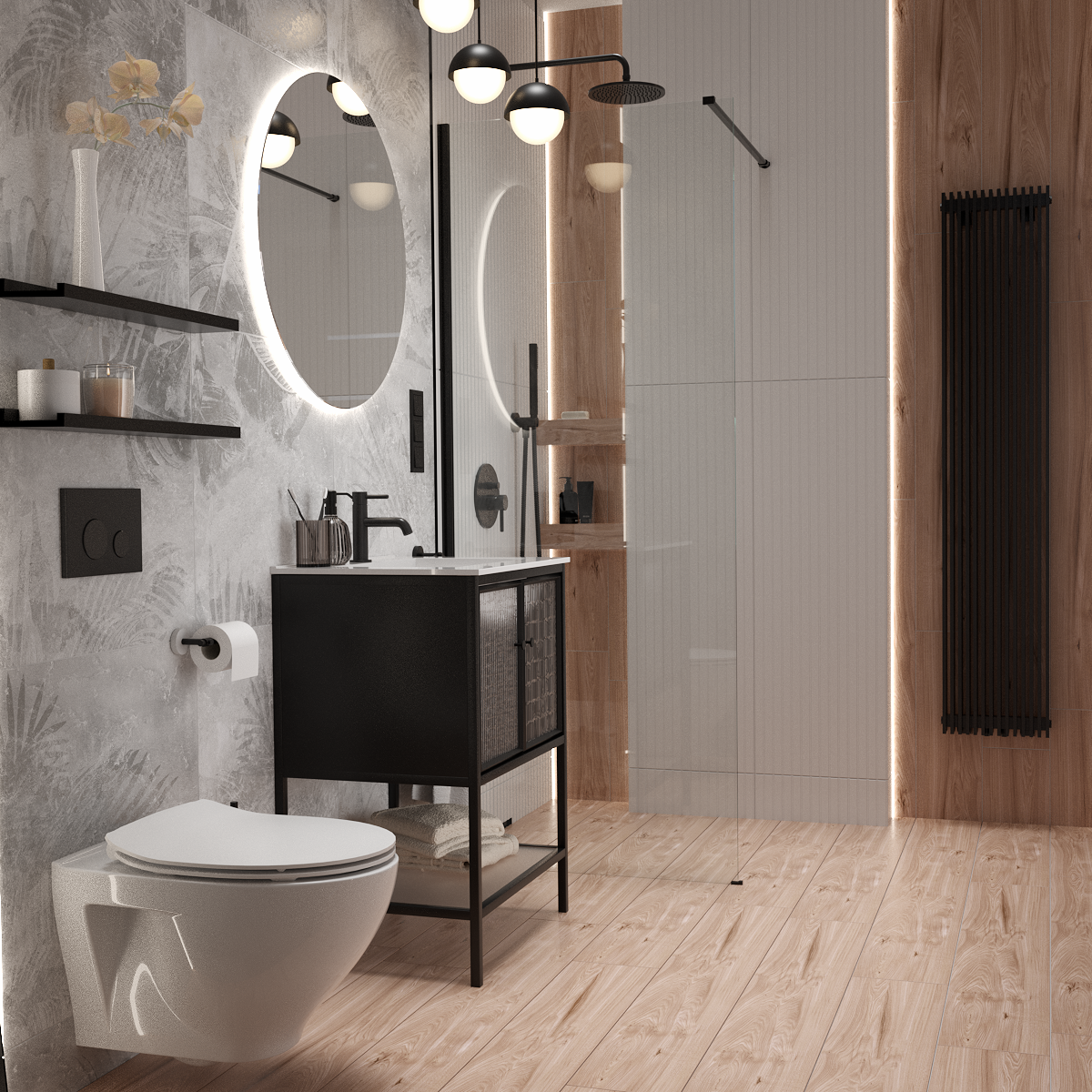 Przycisk spłukujący do stelaża czarny Circle Ravak - 6