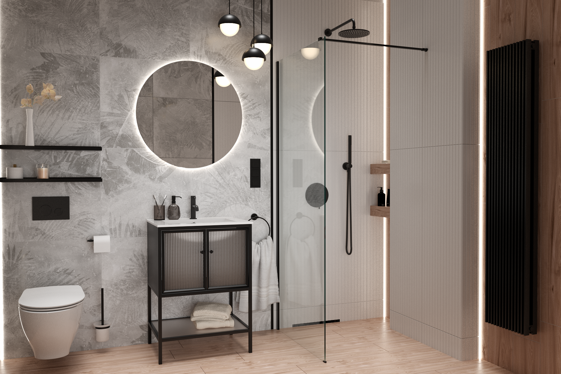 Przycisk spłukujący do stelaża czarny Circle Ravak - 3