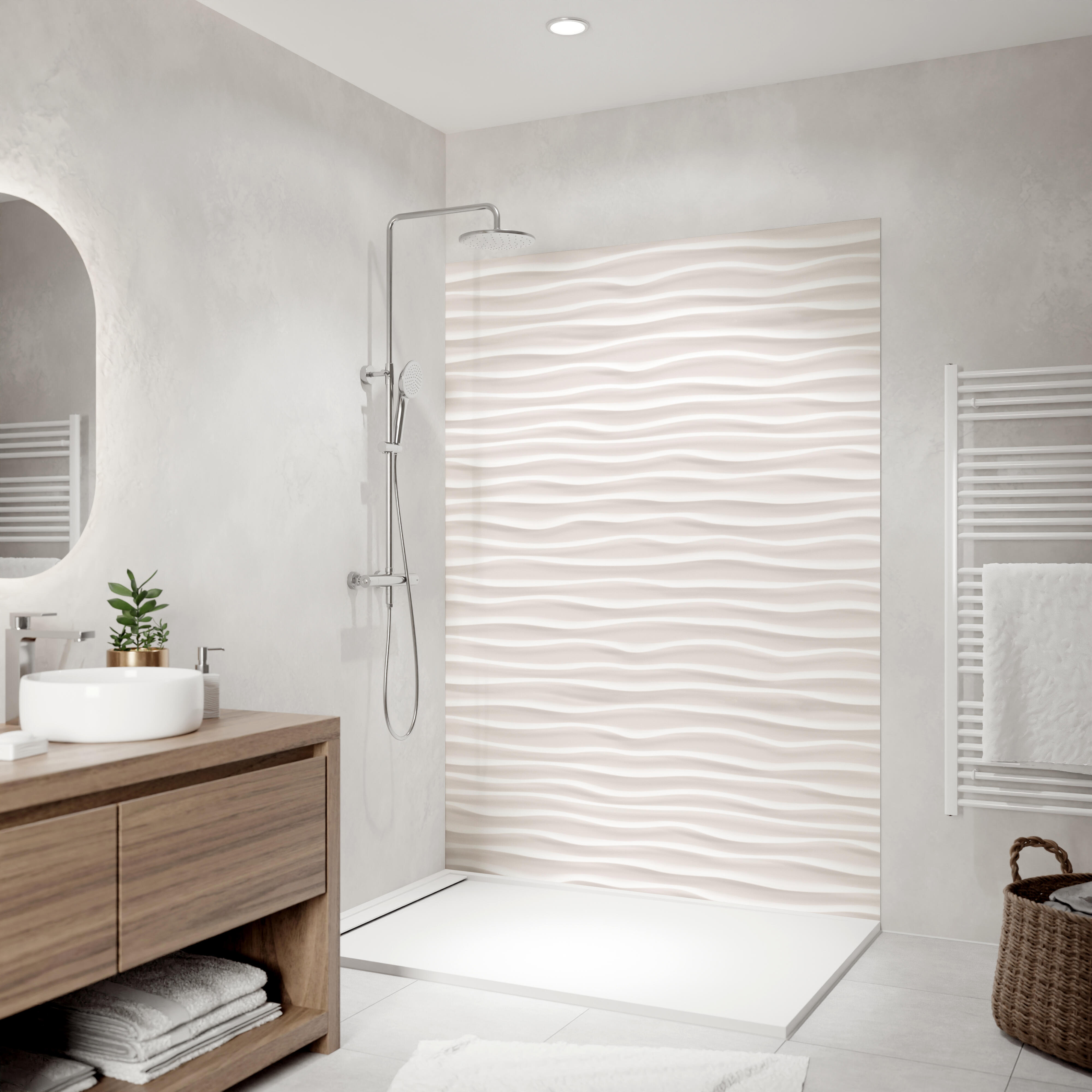 Panneau mural déco H.210 x l.150 cm dune mat Dune mat DECO K IN | Leroy ...
