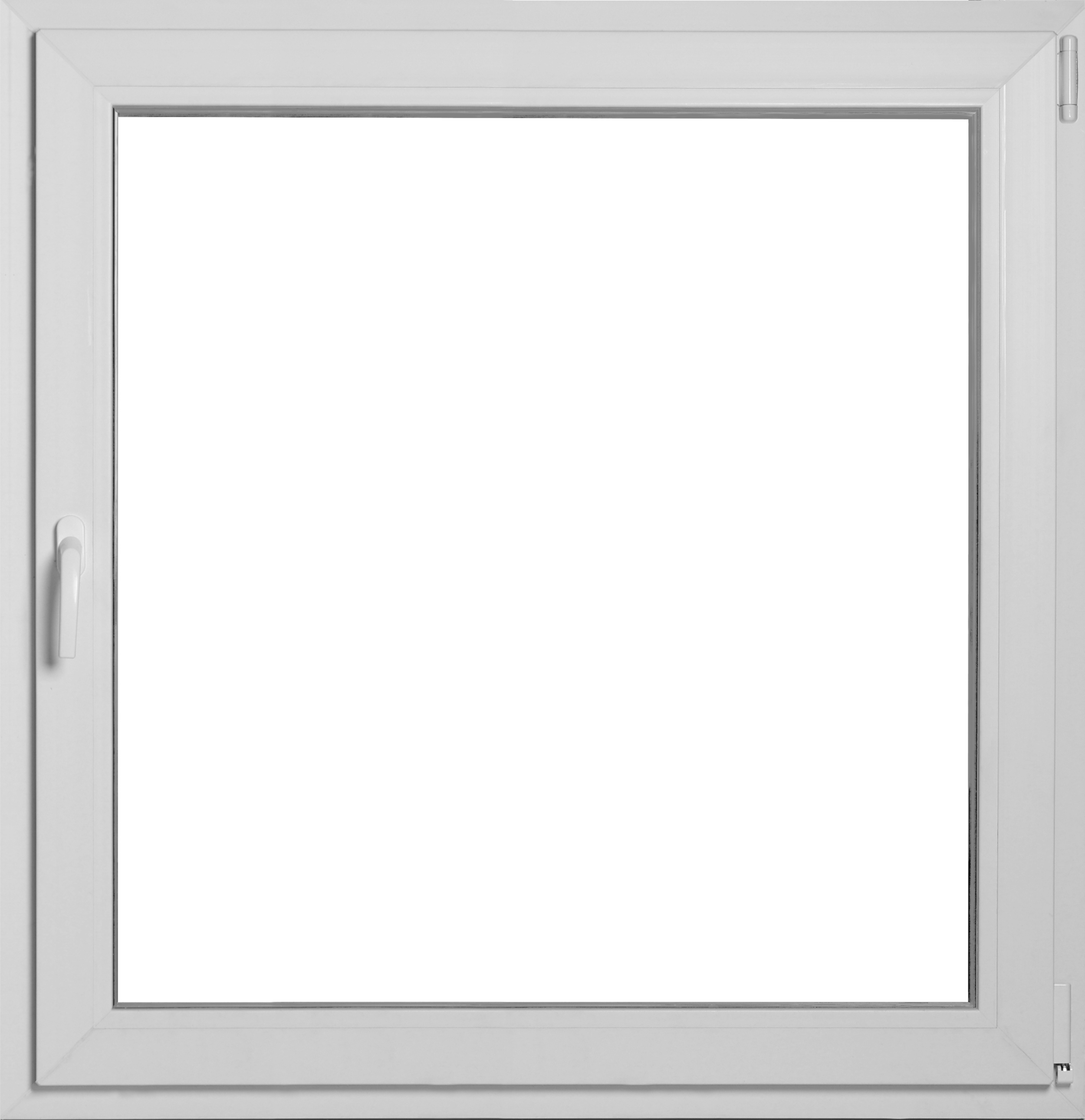Okno PCV 3-szybowe fasadowe MD85 O5 białe 865x835 mm rozwierno-uchylne prawe