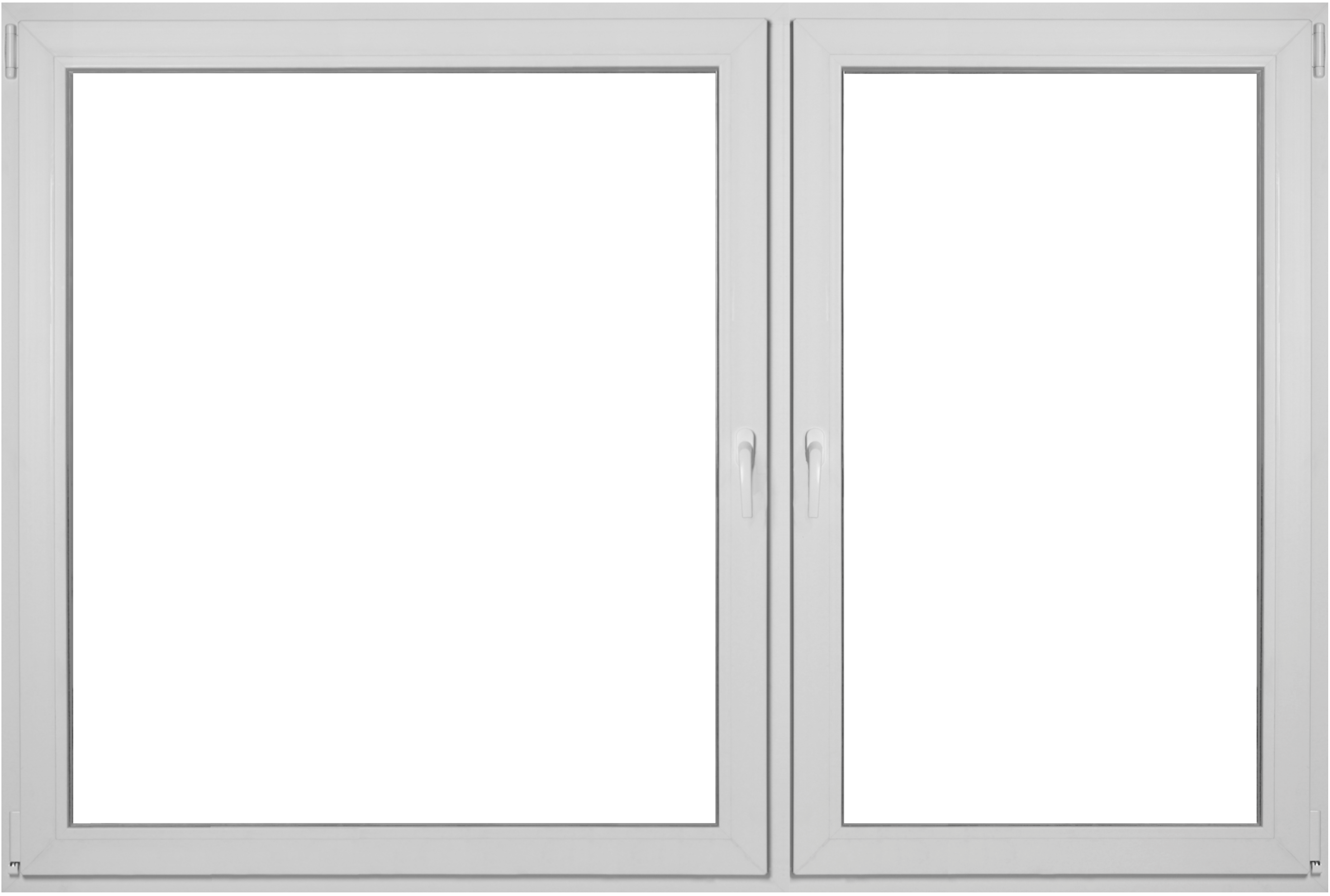 Okno PCV 3-szybowe fasadowe MD85 O38 białe 2065x1435 mm rozwierno-uchylne prawe