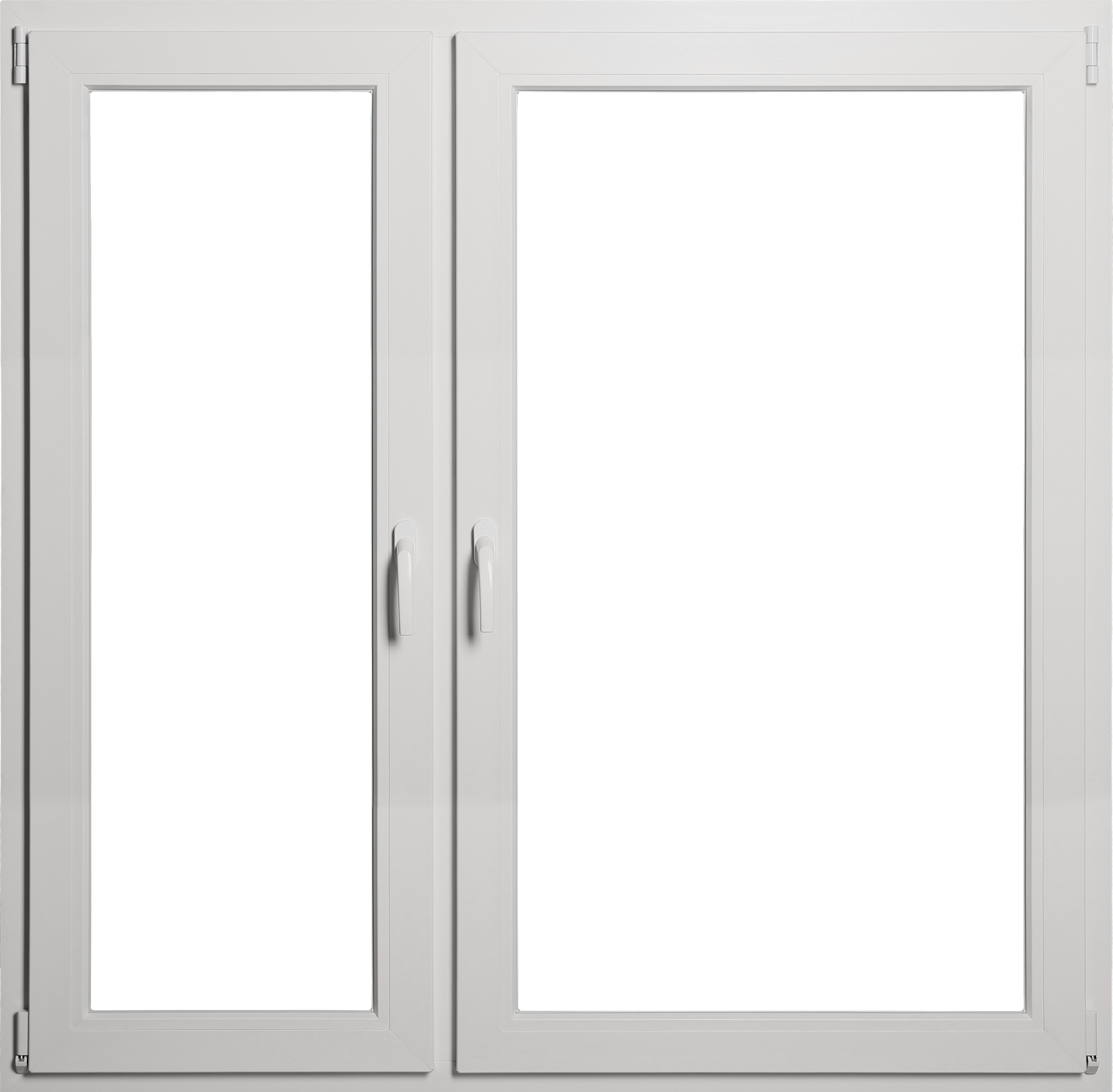 Okno PCV 3-szybowe fasadowe MD85 ANTR03 O37AR/RU antracytowe 1765x1435 mm dwuskrzydłowe rozwierne rozwierno-uchylne lewe