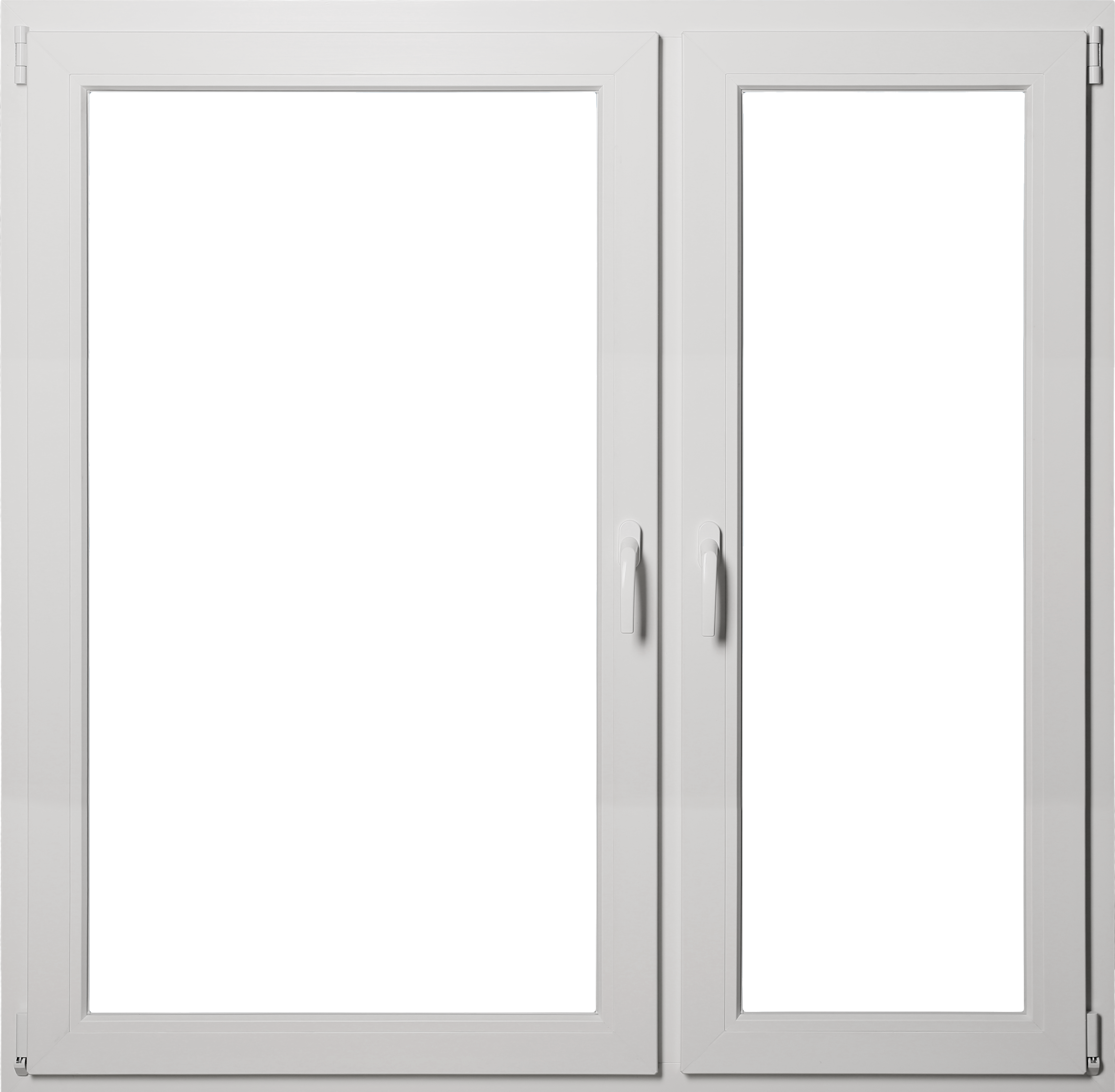 Okno PCV 3-szybowe fasadowe MD85 O36 białe 1765x1435 mm rozwierno-uchylne prawe