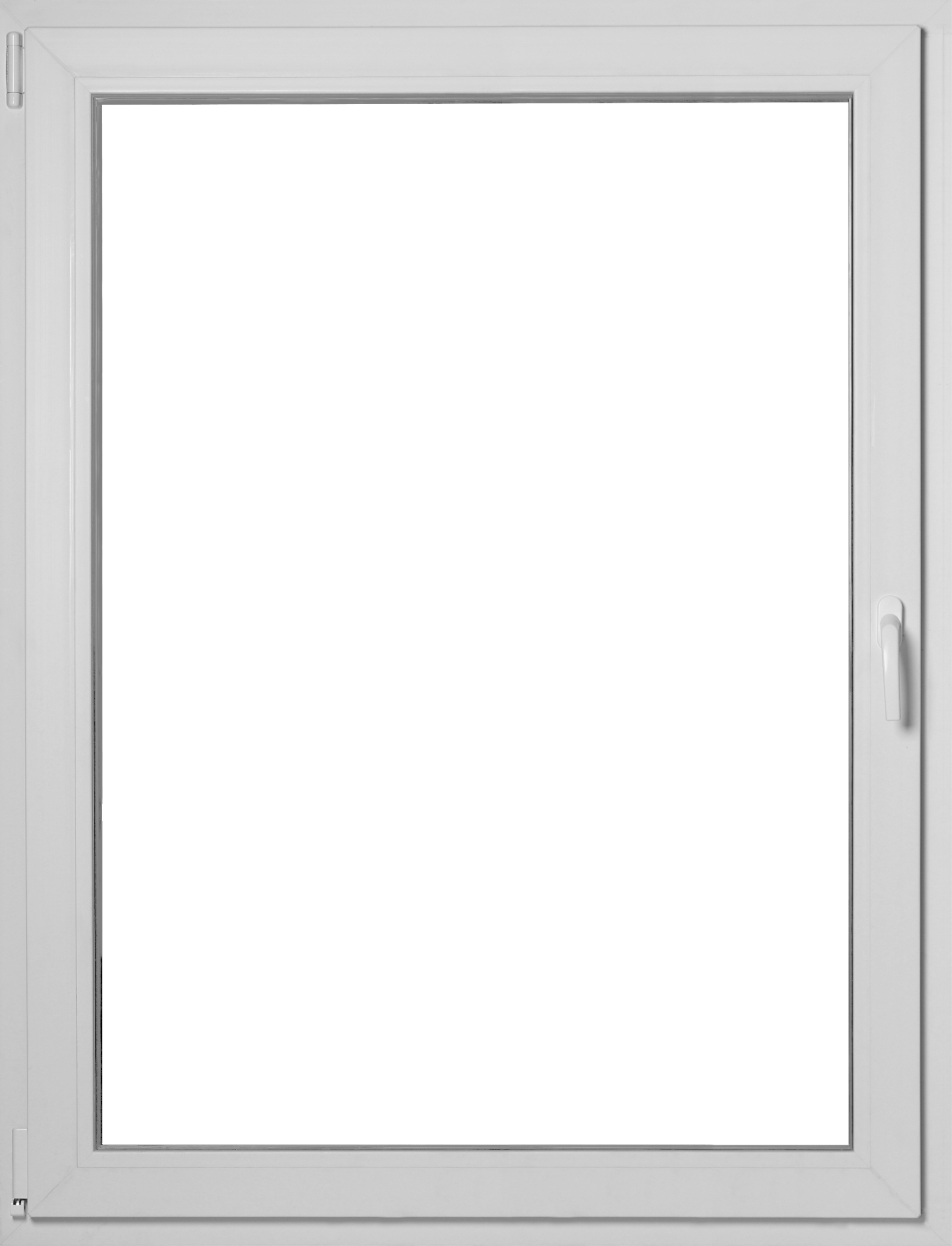 Okno PCV 3-szybowe fasadowe MD85 O33 białe 1165x1435 mm rozwierno-uchylne lewe