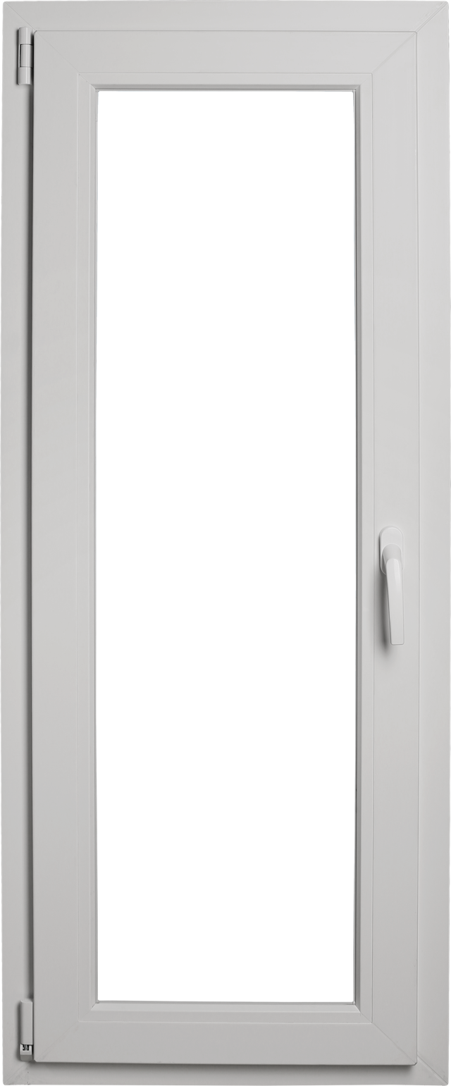 Okno PCV 3-szybowe fasadowe MD85 O27 złoty dąb 565x1435 mm rozwierno-uchylne do wewnątrz lewe