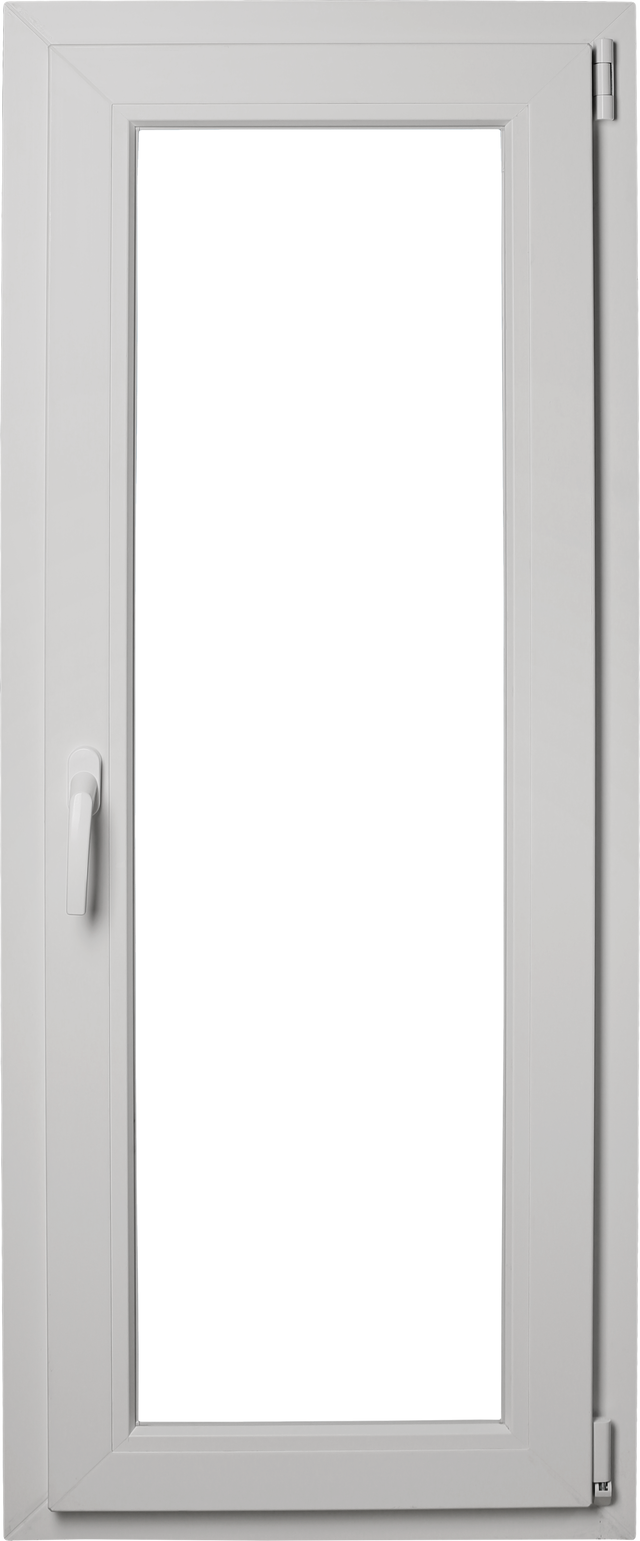 Okno PCV 3-szybowe fasadowe MD85 O26 złoty dąb 565x1435 mm rozwierno-uchylne do wewnątrz prawe