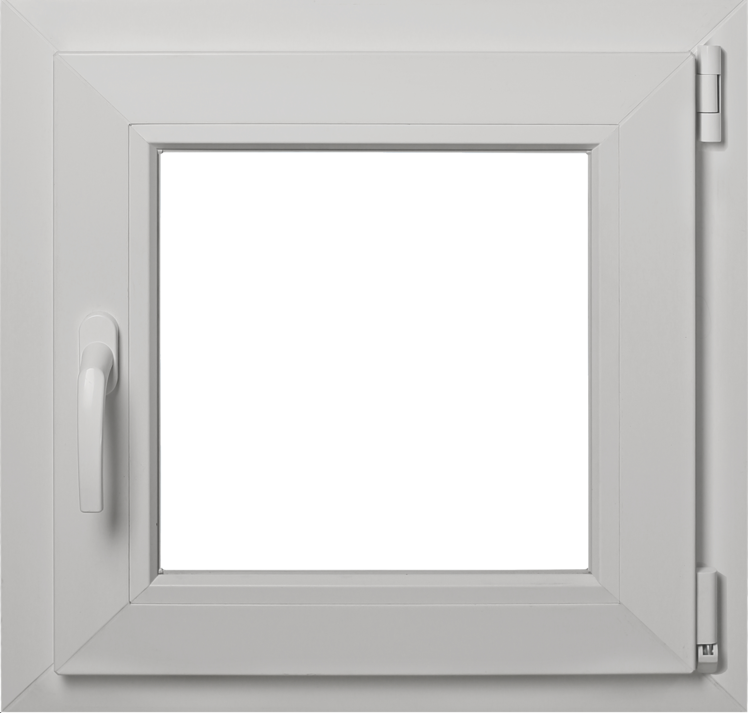 Okno PCV 3-szybowe fasadowe MD85 ANTR03 O1 antracytowe 565x535 mm rozwierno-uchylne prawe