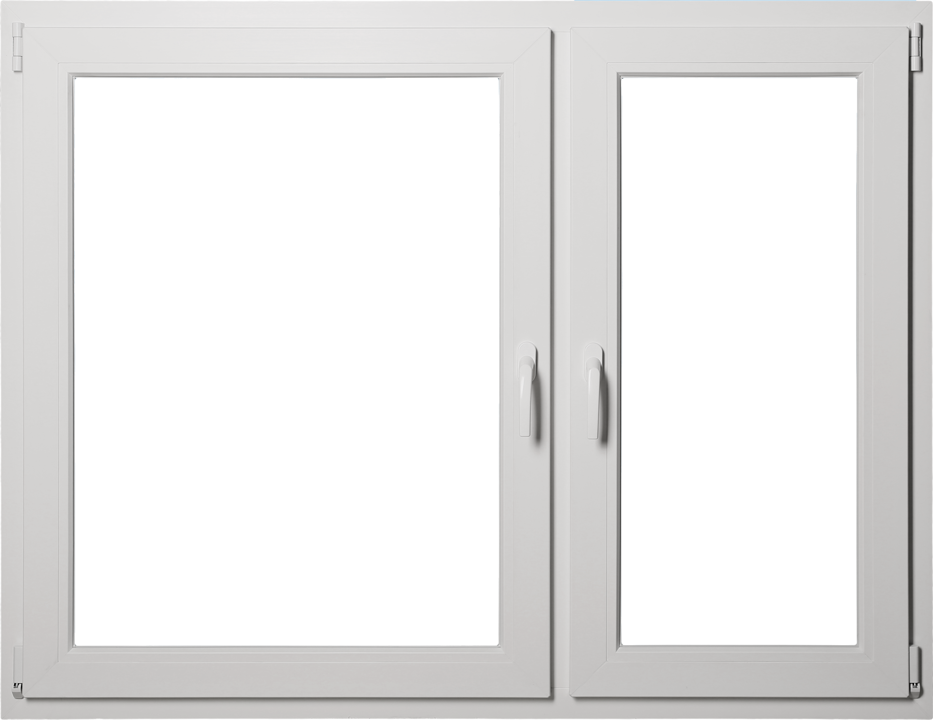 Okno PCV 3-szybowe fasadowe MD85 O18 białe 1465x1135 mm rozwierno-uchylne prawe
