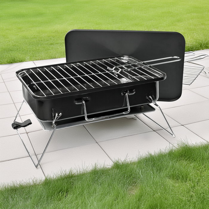 Grill węglowy 35x25 cm walizka