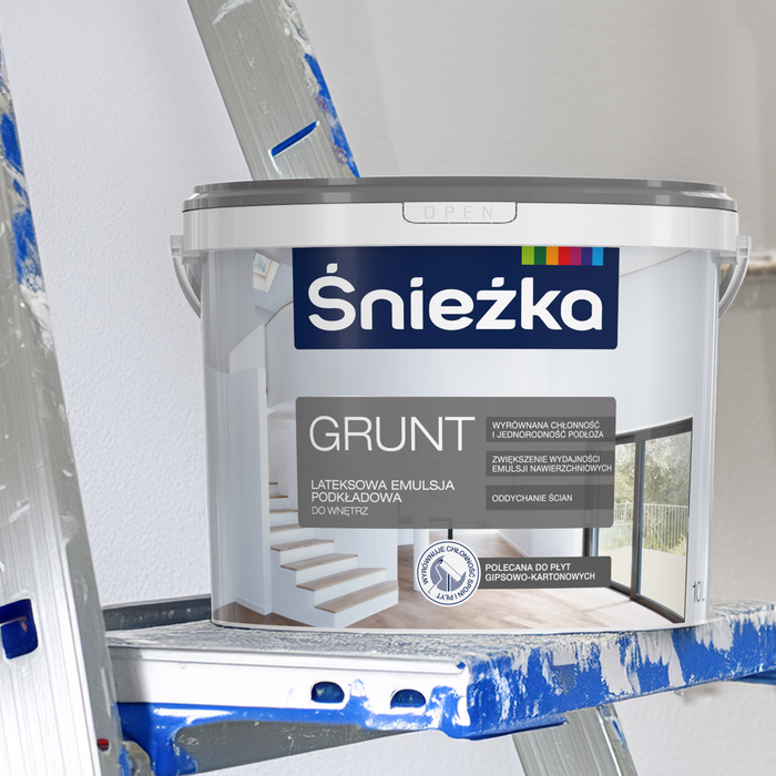 Grunt poprawiający krycie farb