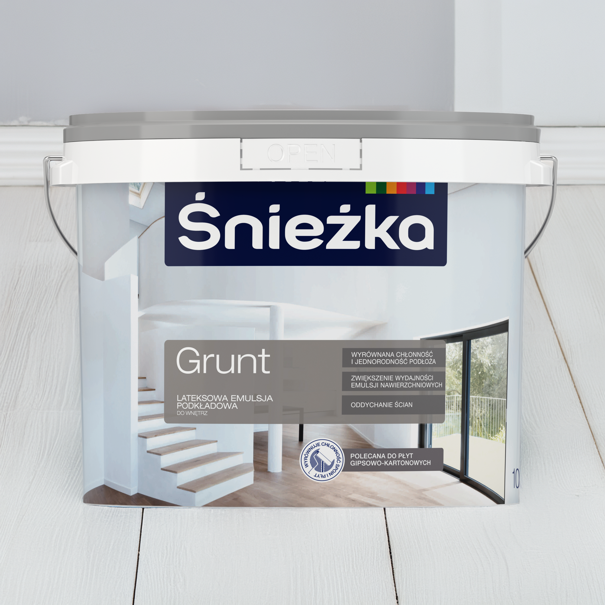 Farba podkładowa grunt 10 litrów Biały Śnieżka - 0